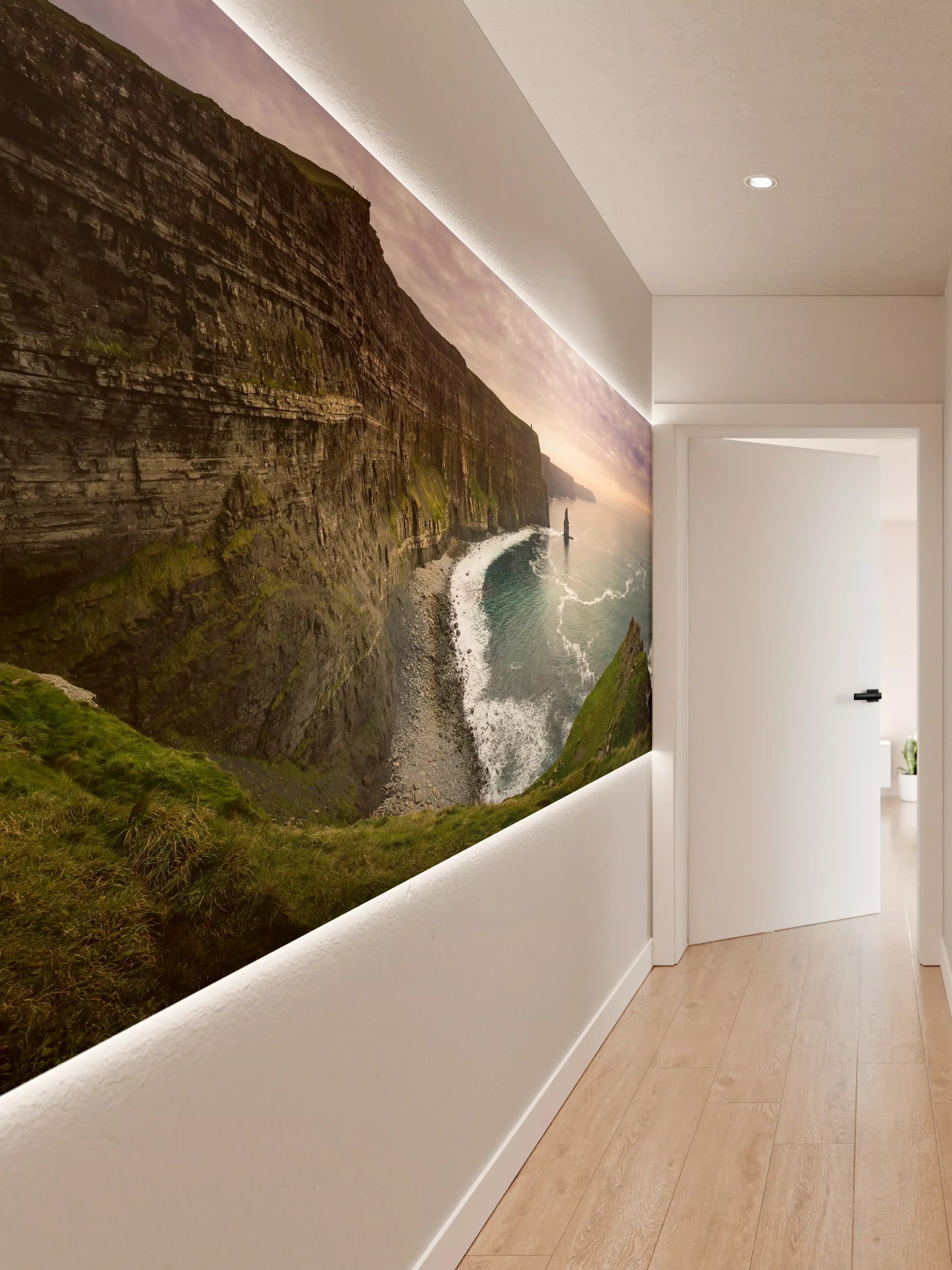 Wandverkleidung Flur - Cliffs of Moher in Irland