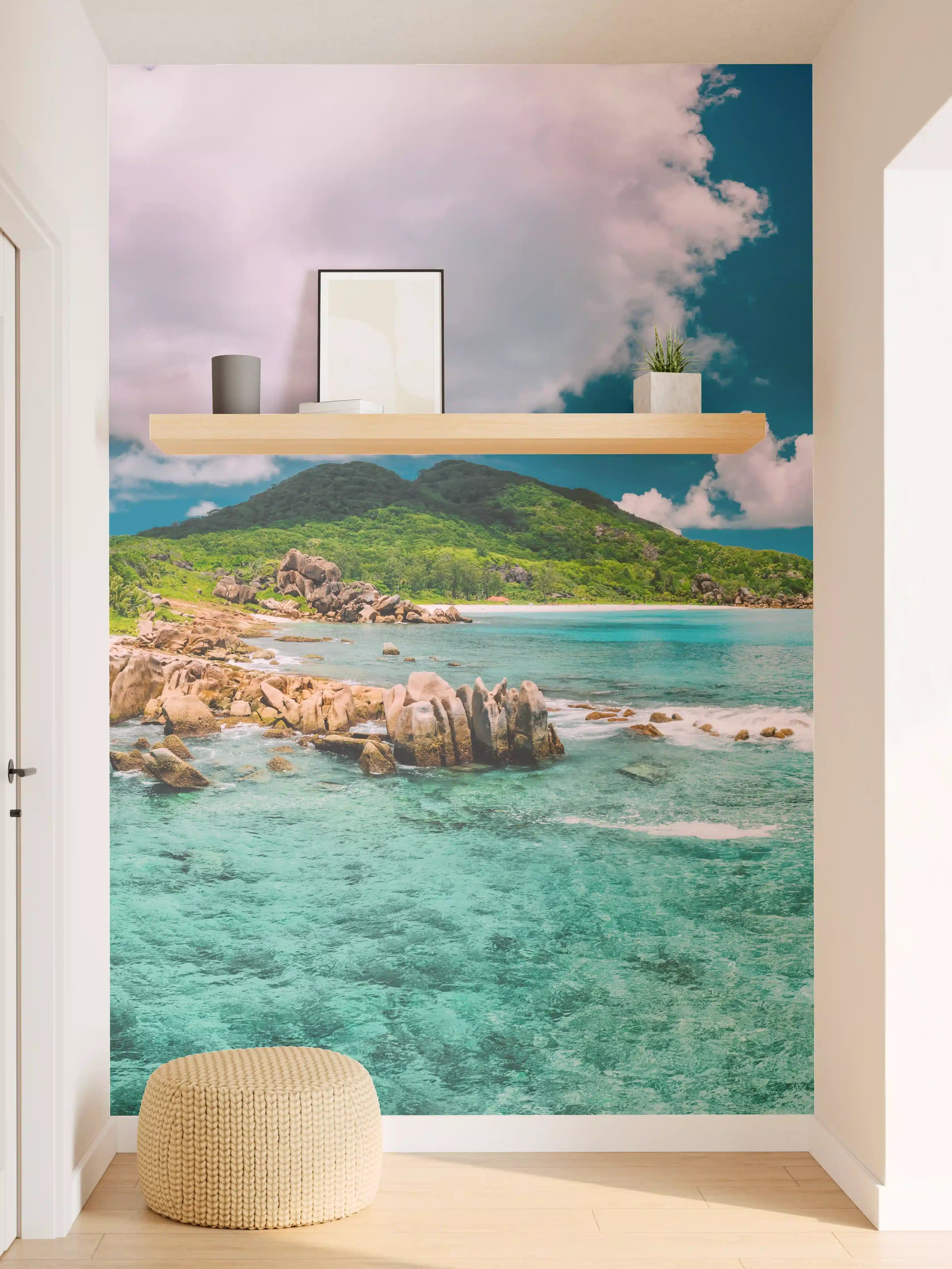Wandverkleidung Flur - Der Strand Grand Anse - La Digue