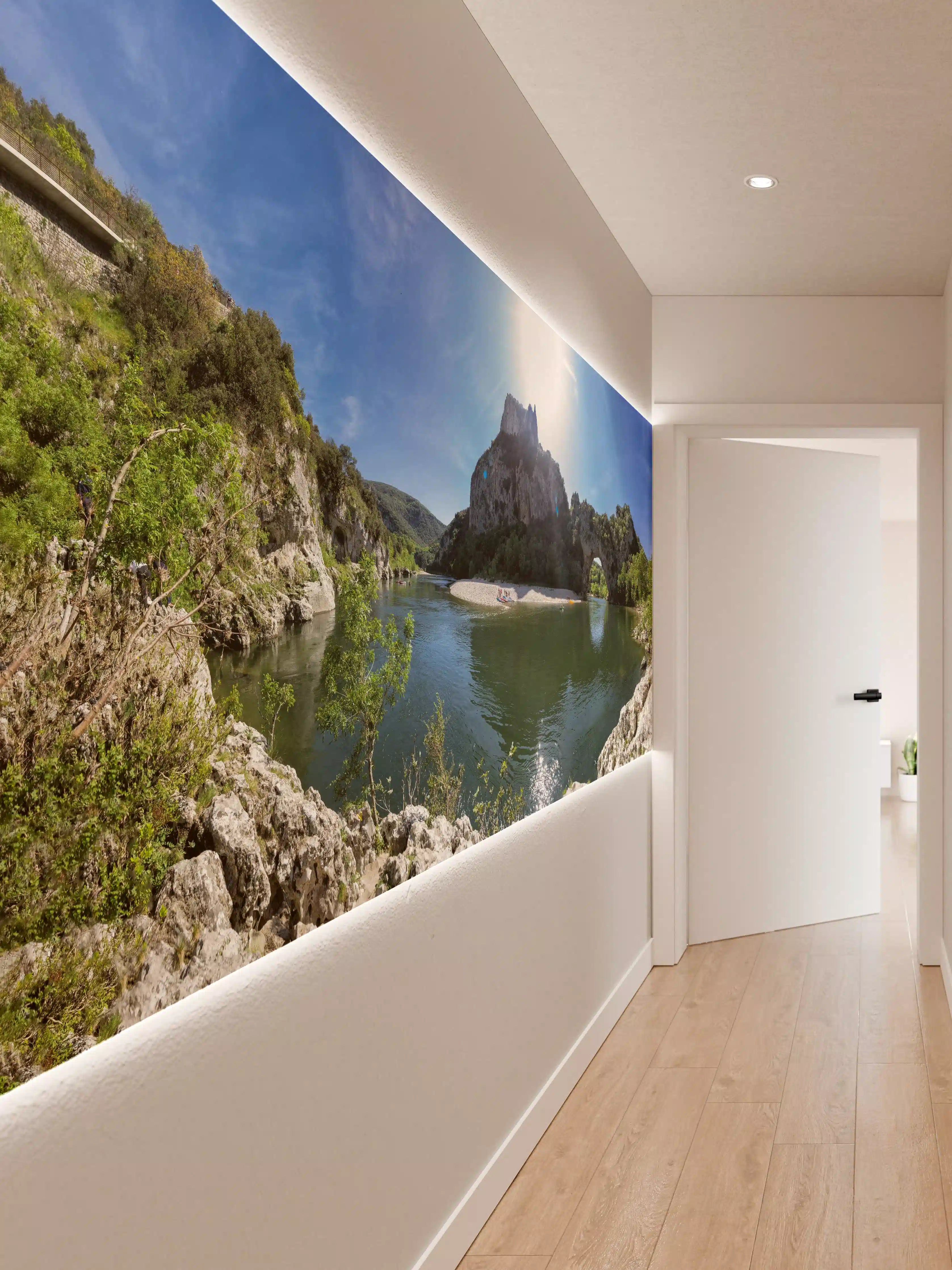 Wandverkleidung Flur - Die Schluchten der Ardèche - Frankreich