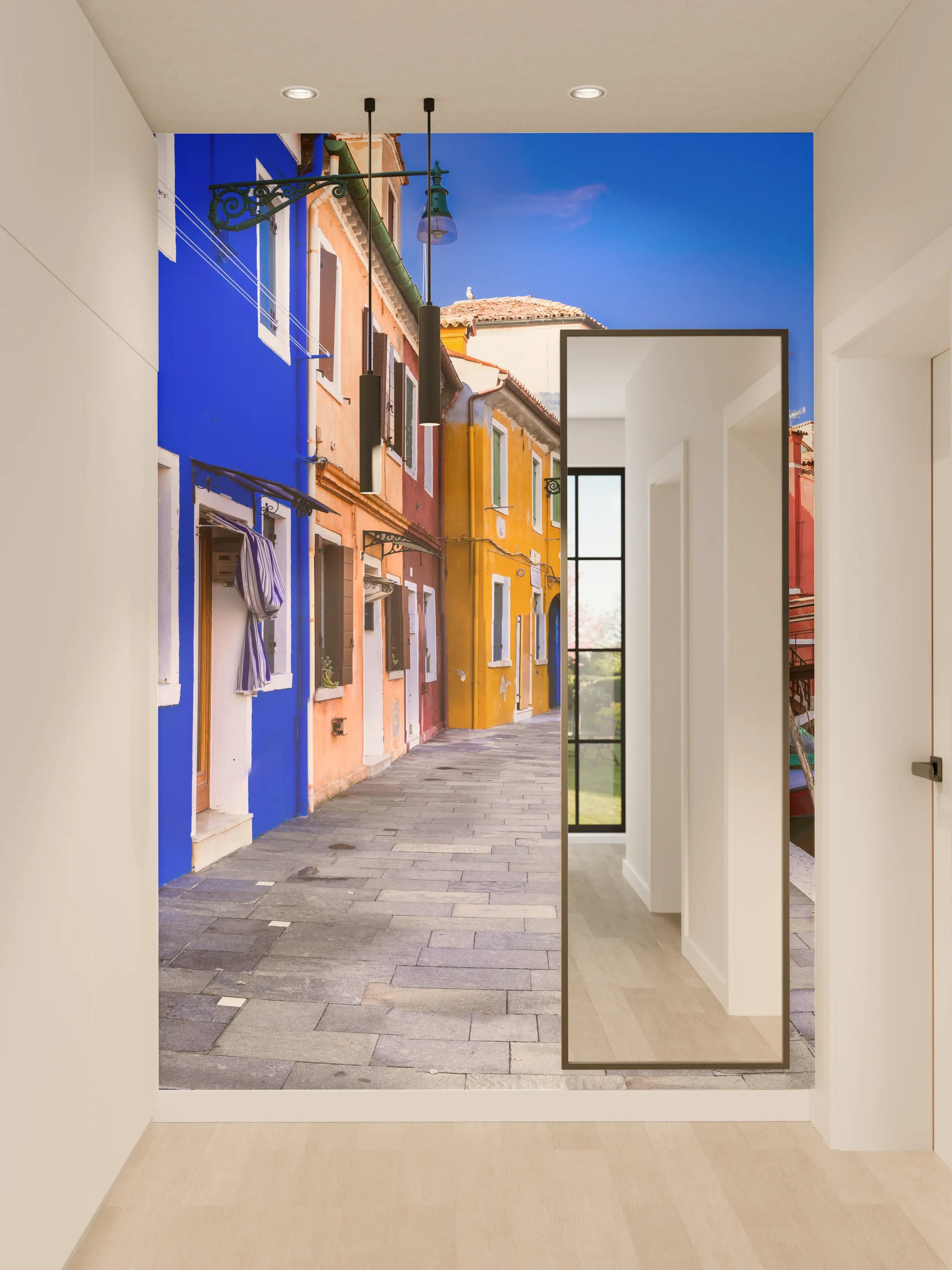 Wandverkleidung Flur - Die farbenfrohe Insel Burano