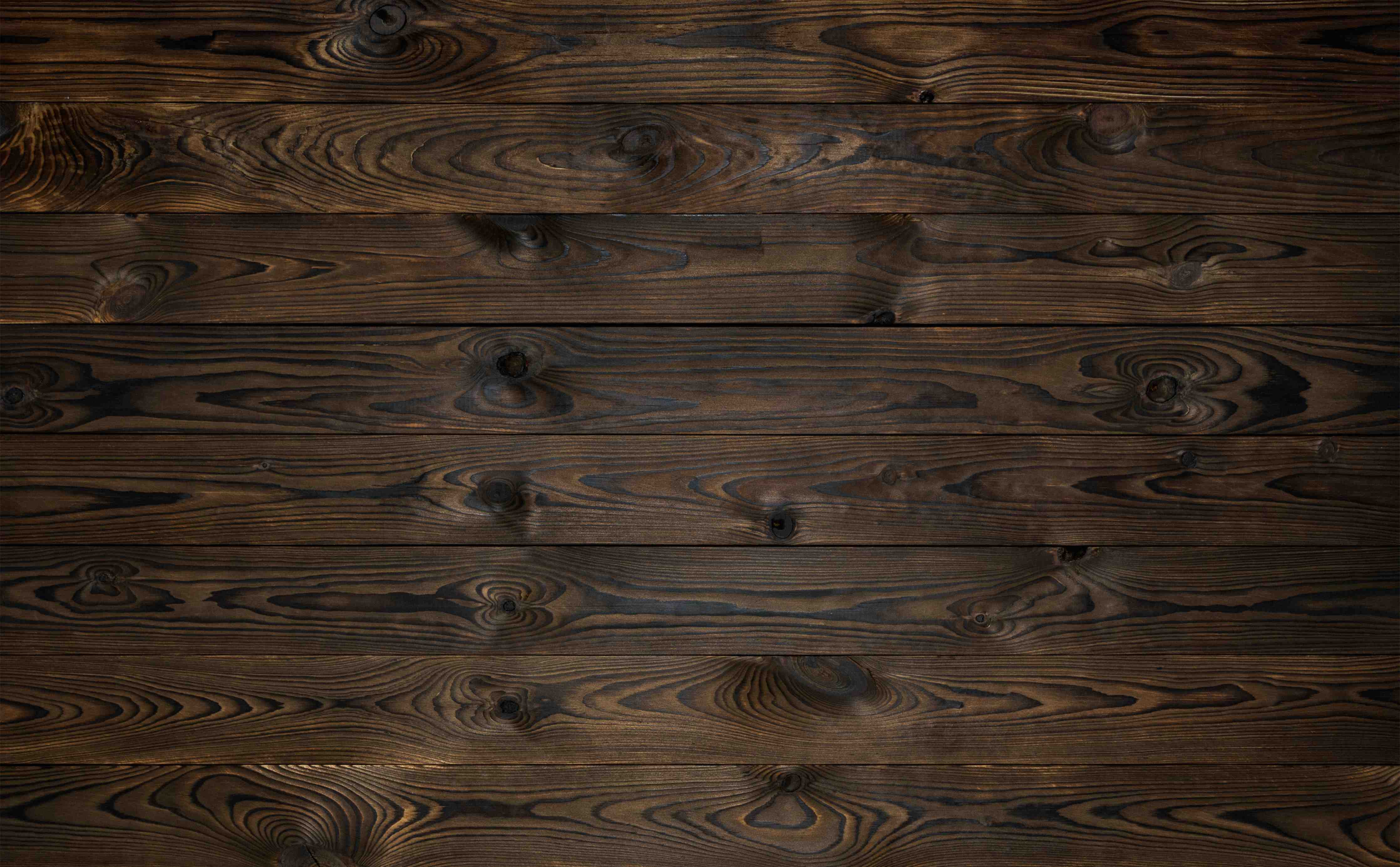 Wandverkleidung Flur-Dunkles Holz mit Betonung der Maserung
