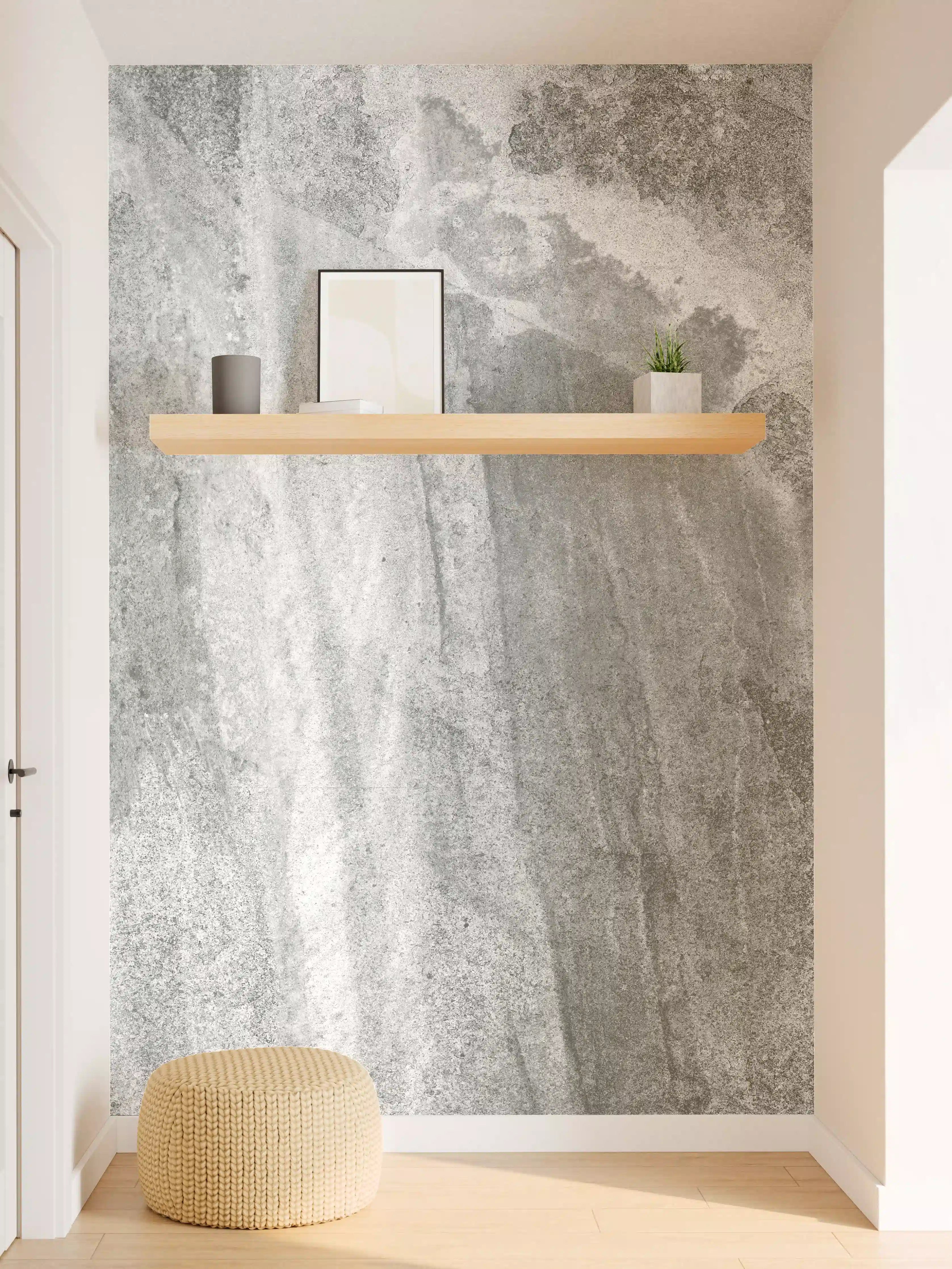 Wandverkleidung Flur - Edel Graue Marmor Textur