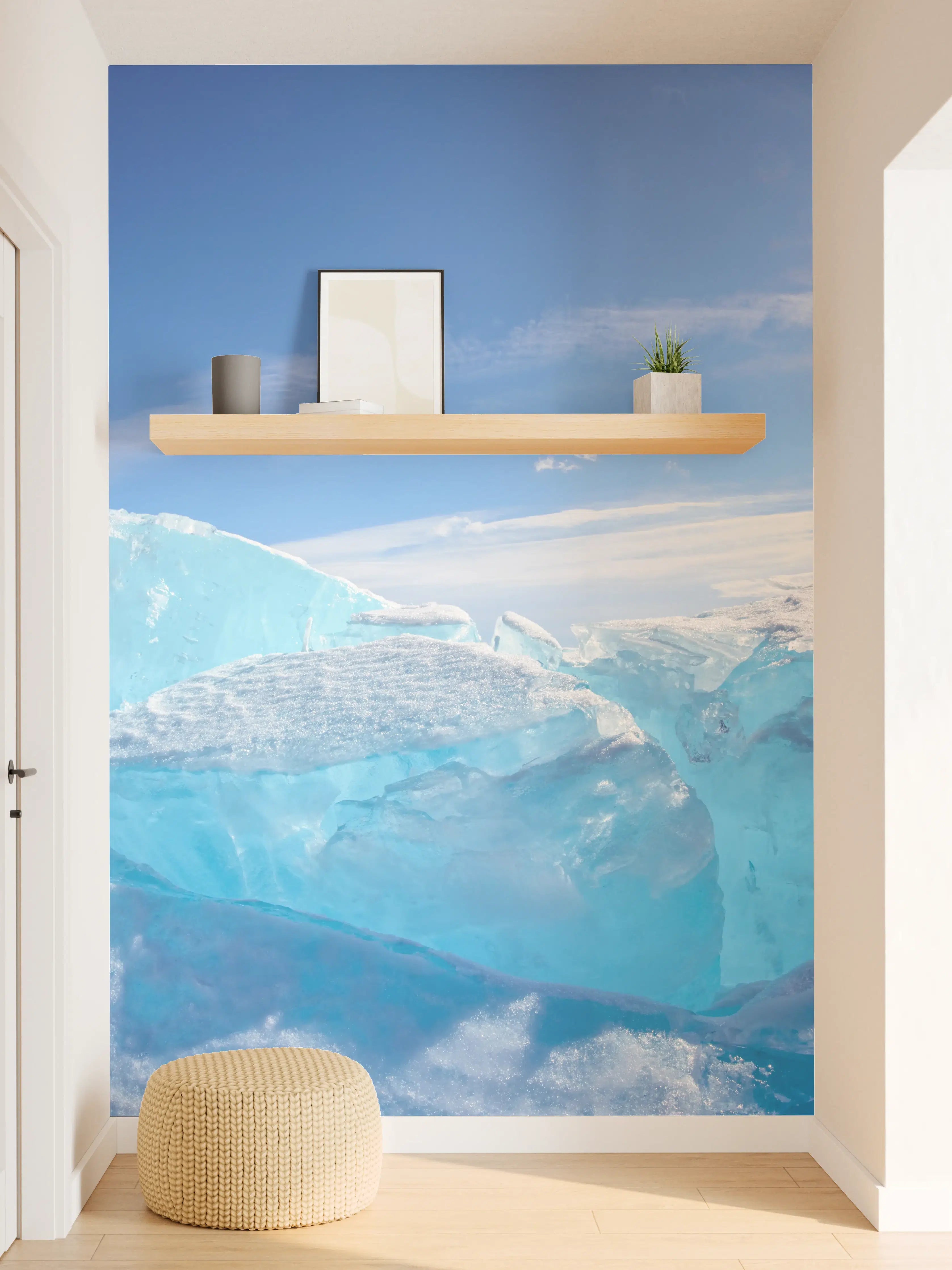 Wandverkleidung Flur - Eiskaltes Polarabenteuer