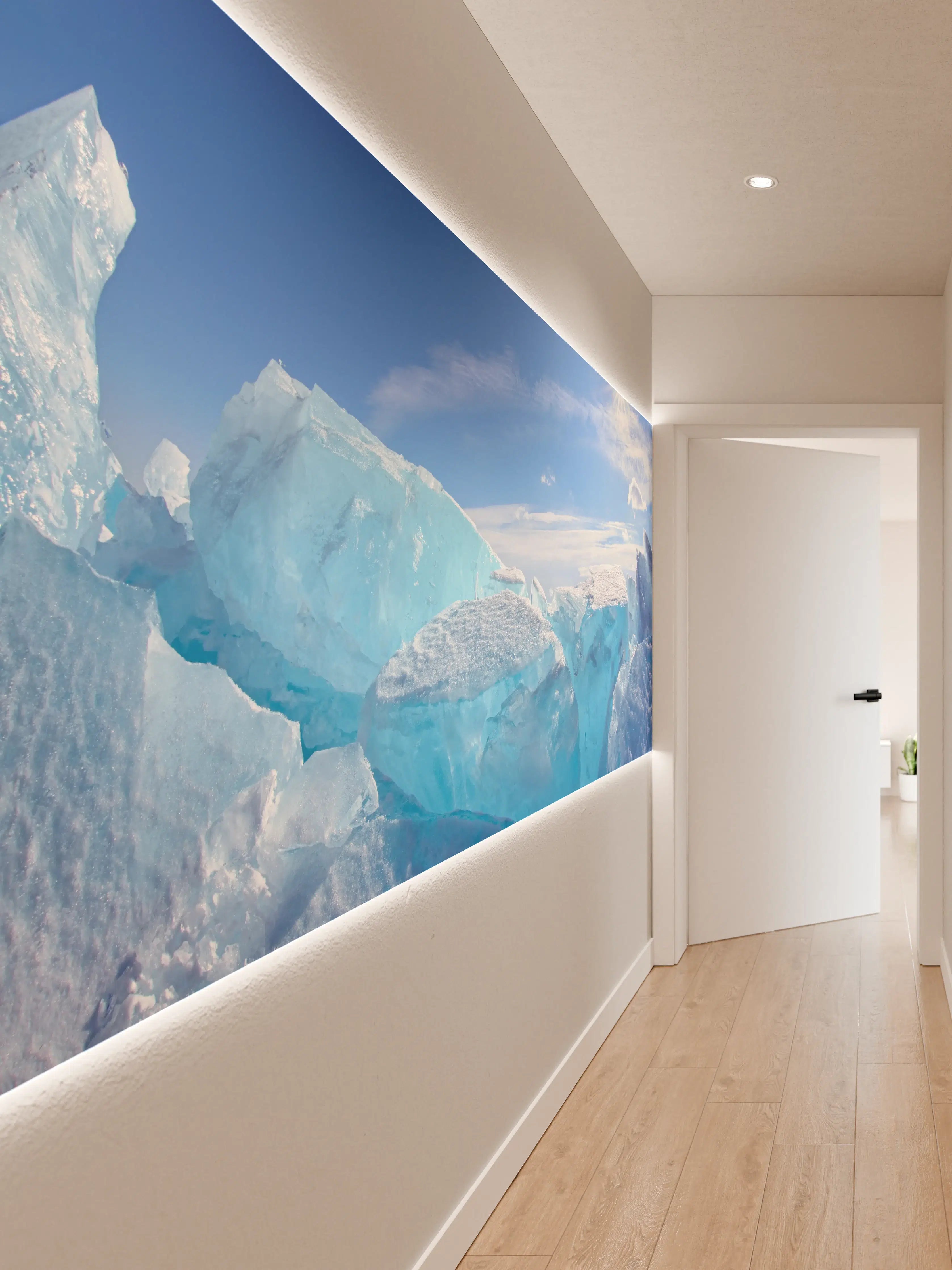 Wandverkleidung Flur - Eiskaltes Polarabenteuer