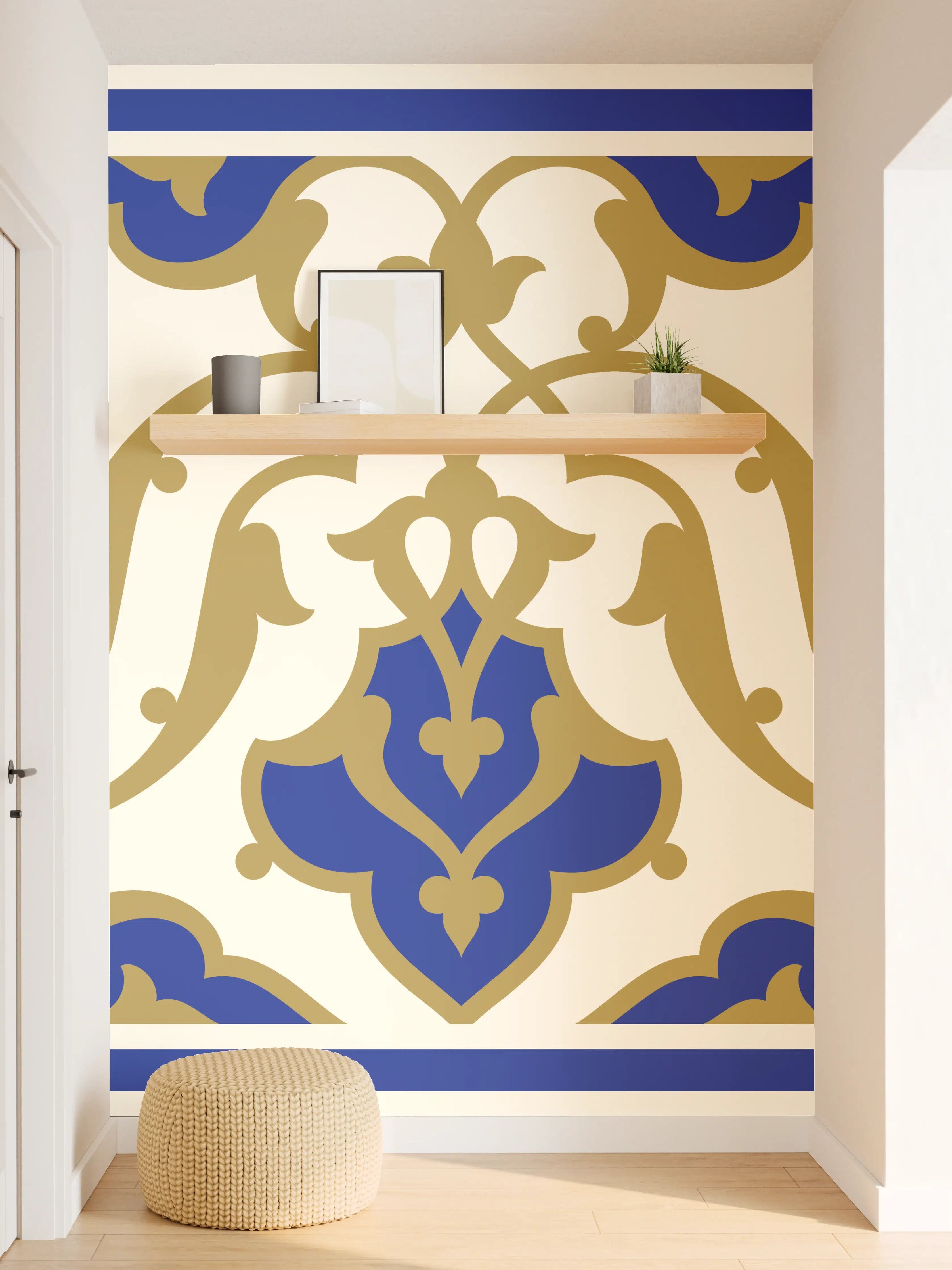 Wandverkleidung Flur - Elegante Fliesen im klassisch-maritimen Design