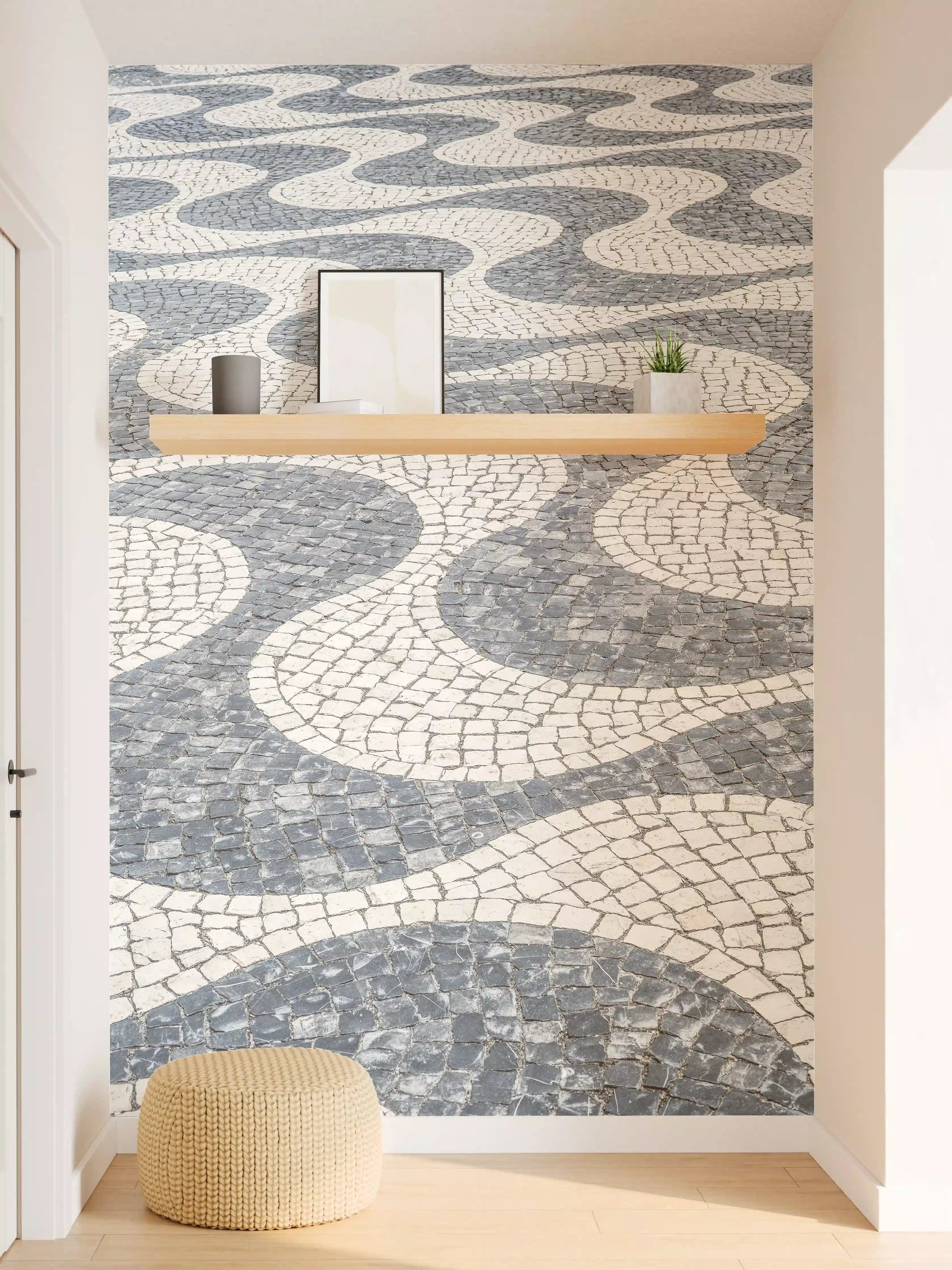 Wandverkleidung Flur - Elegante Gehweggestaltung mit Wellenmuster