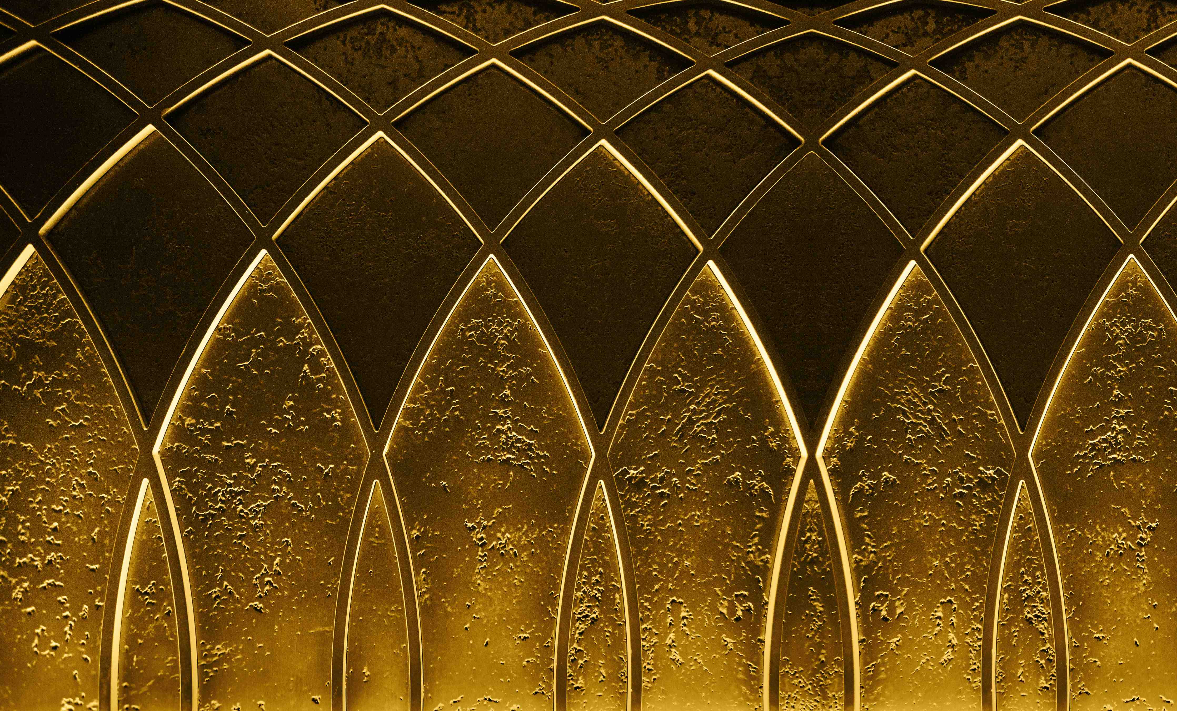 Wandverkleidung Flur-Elegantes Goldmuster für anspruchsvolle Einrichtung