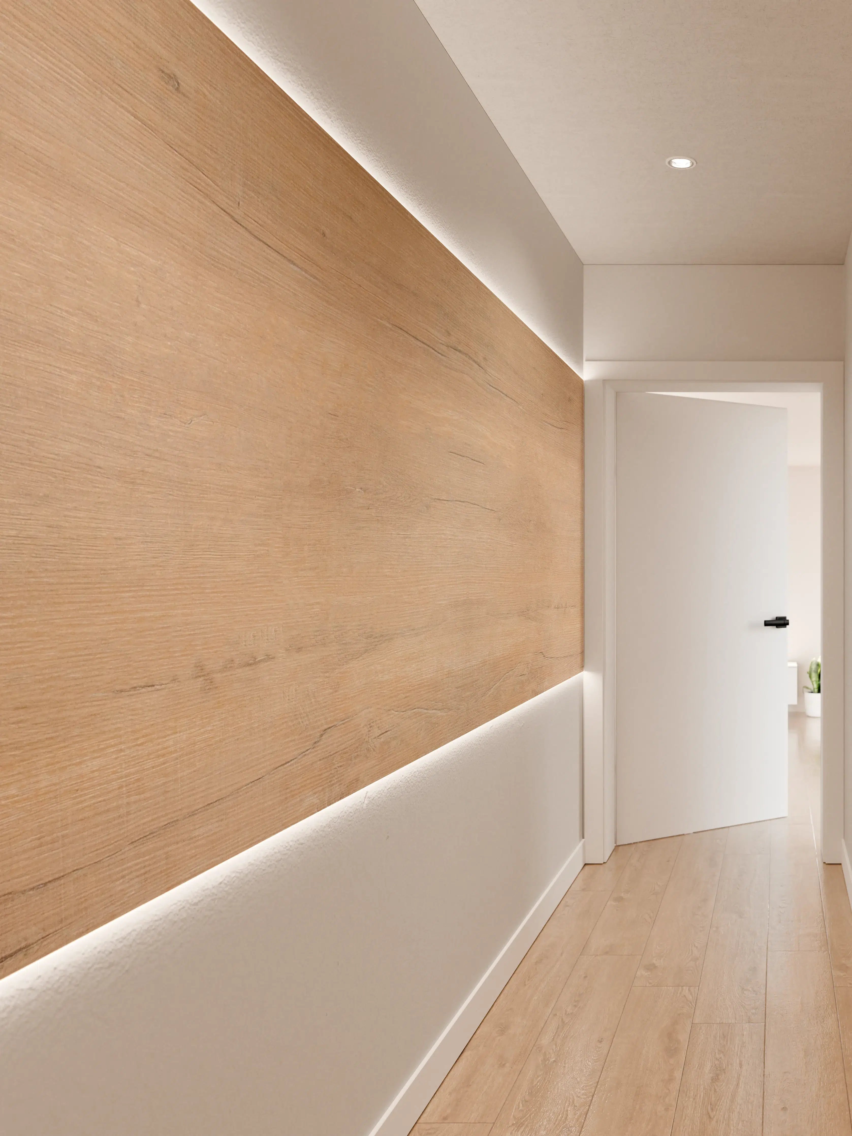 Wandverkleidung Flur - Elegantes Holzdesign im Nahbereich
