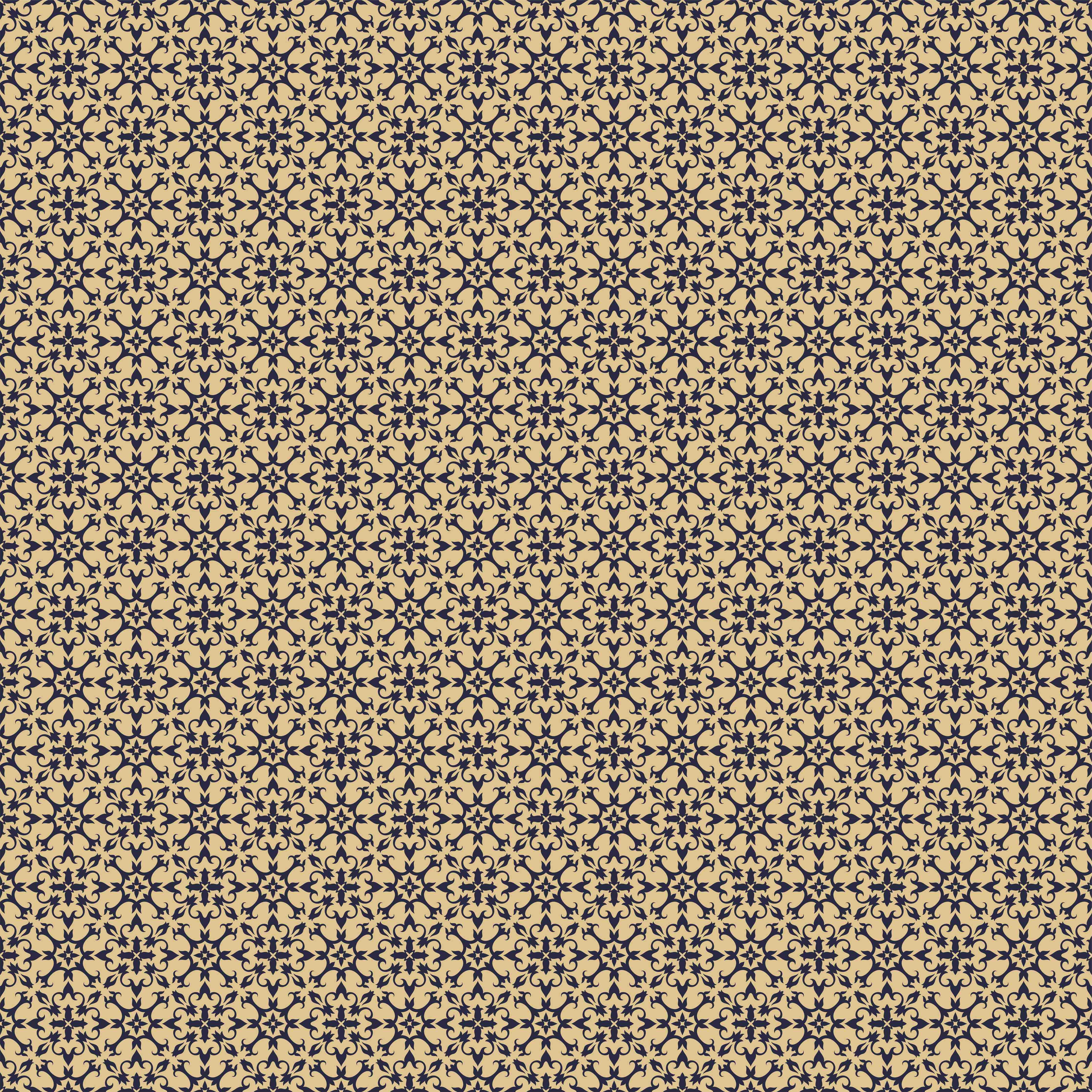 Wandverkleidung Flur-Elegantes Muster in Schwarz-Gold