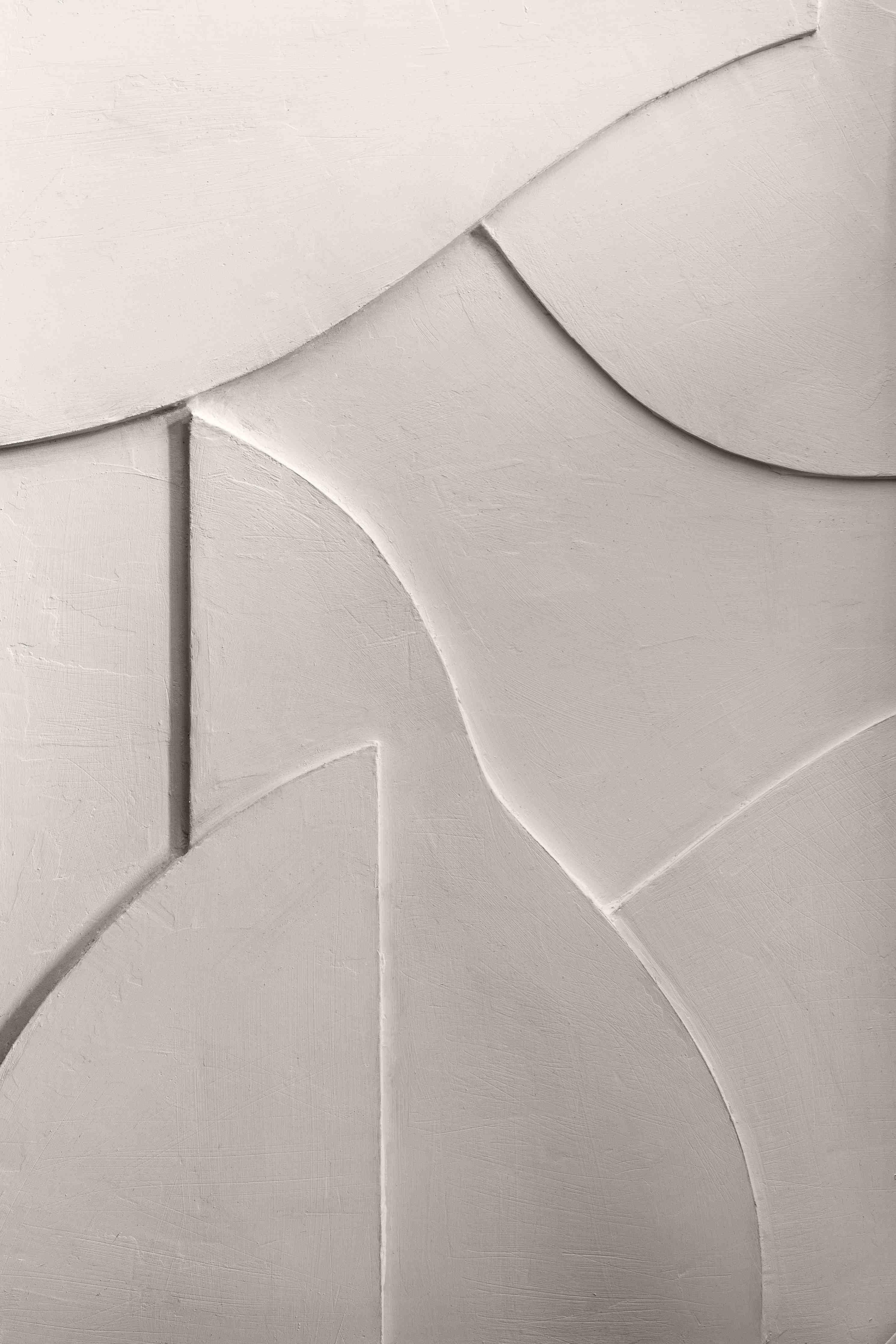 Wandverkleidung Flur-Elegantes Wanddesign in Weiß mit organischer Struktur