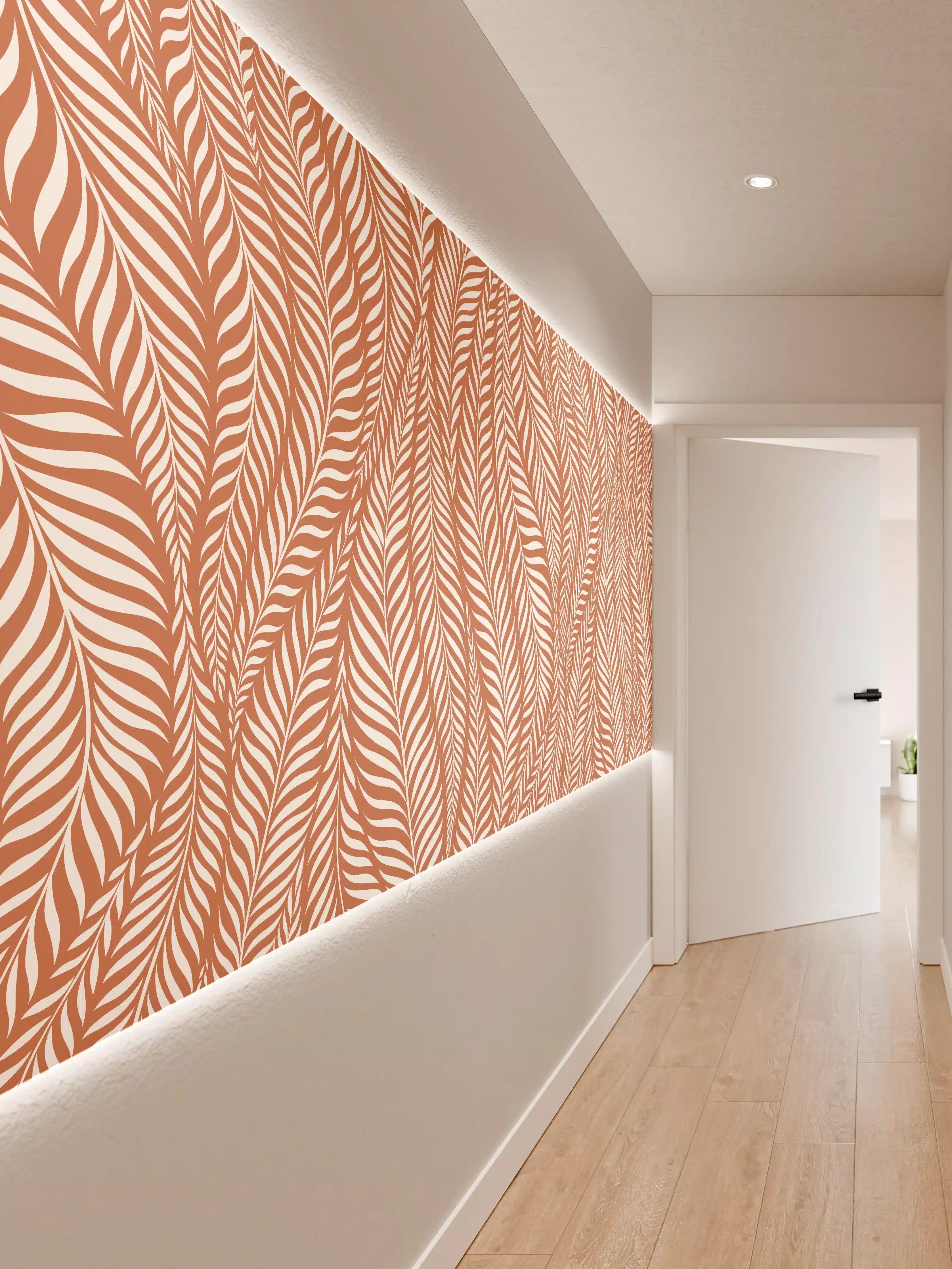 Wandverkleidung Flur - Elegantes feines Leinwandbild mit modernem Muster
