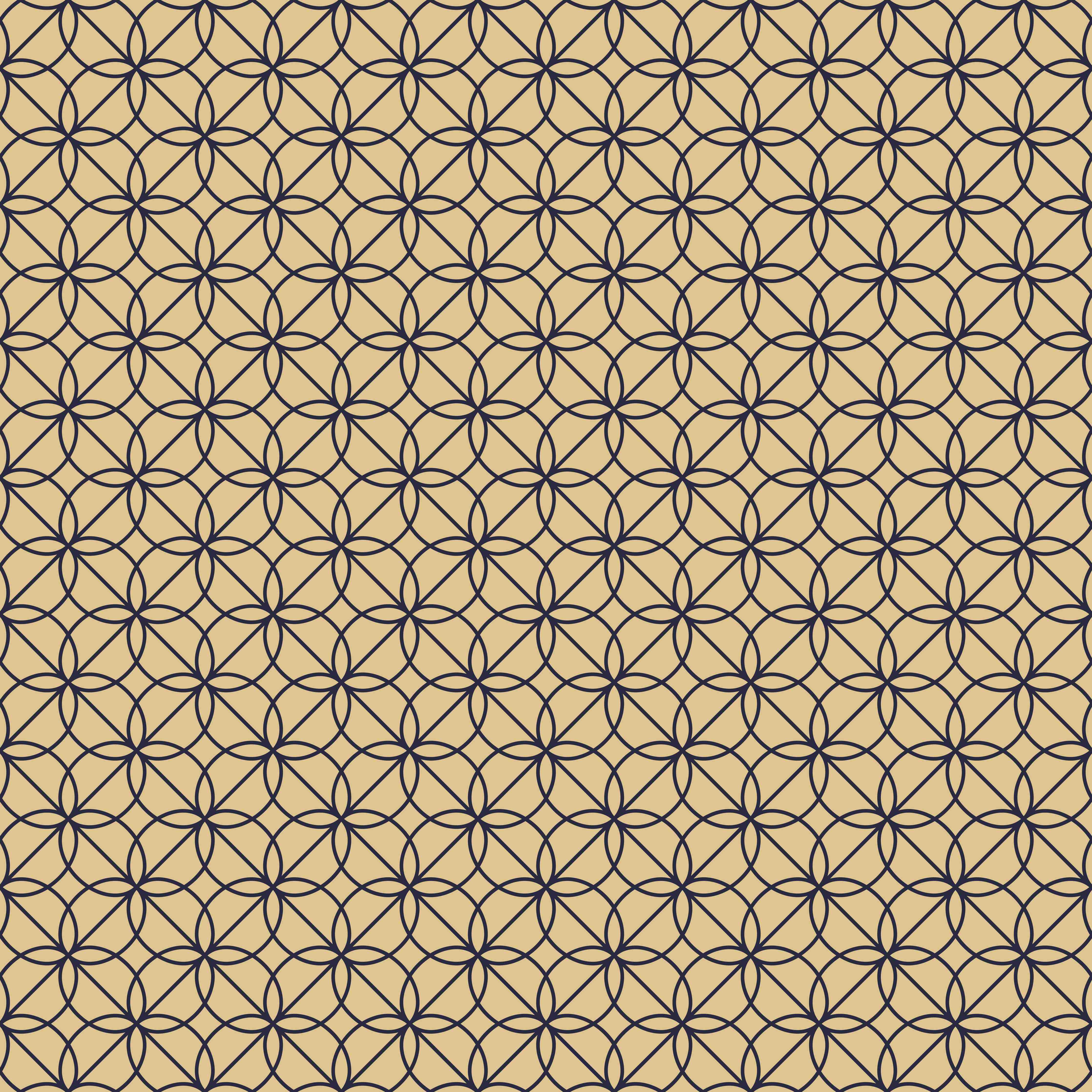 Wandverkleidung Flur-Elegantes, geometrisches Muster in Gold und Schwarz