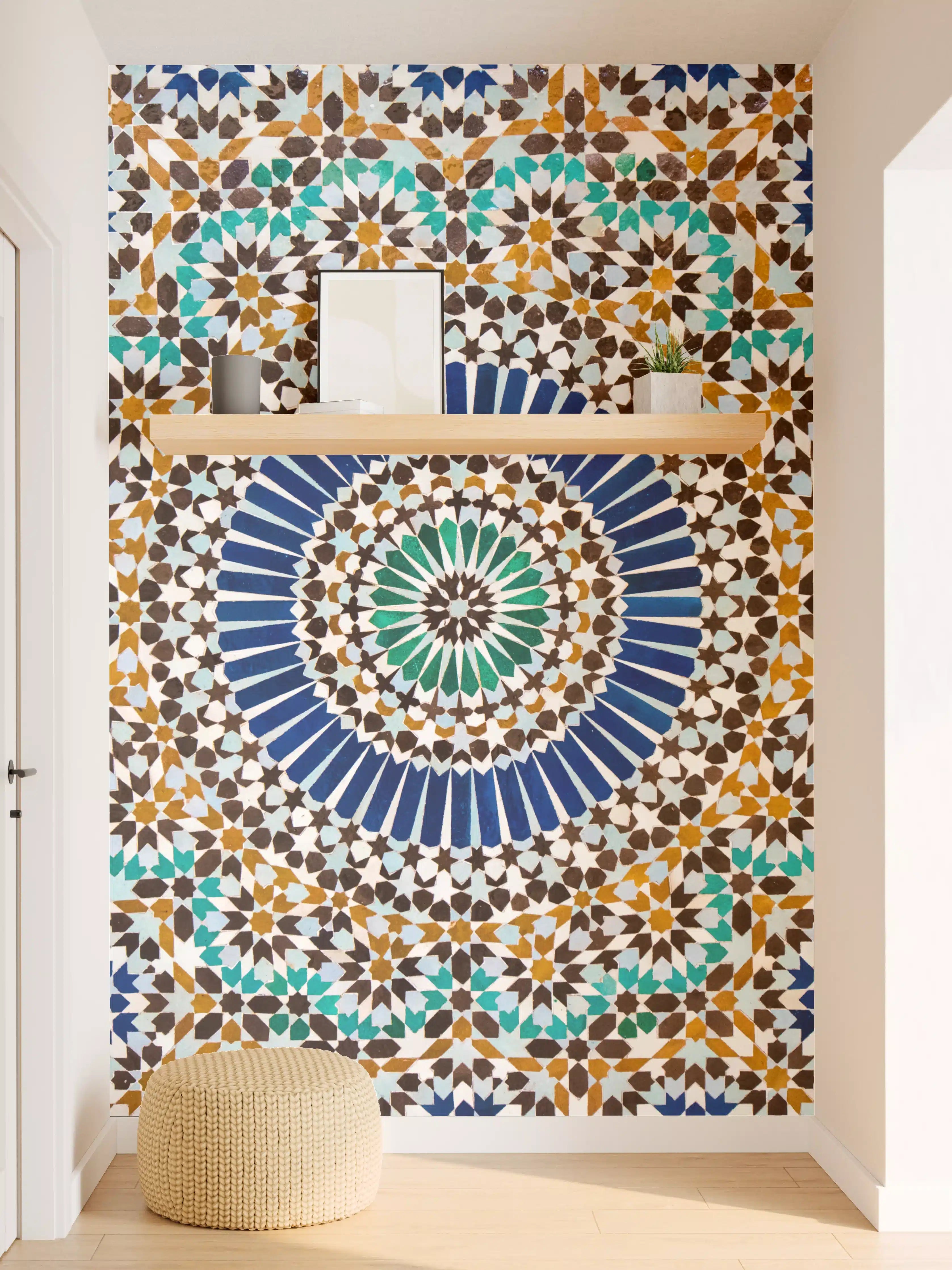 Wandverkleidung Flur - Entspannende und detailreiche Mosaik-Kunst