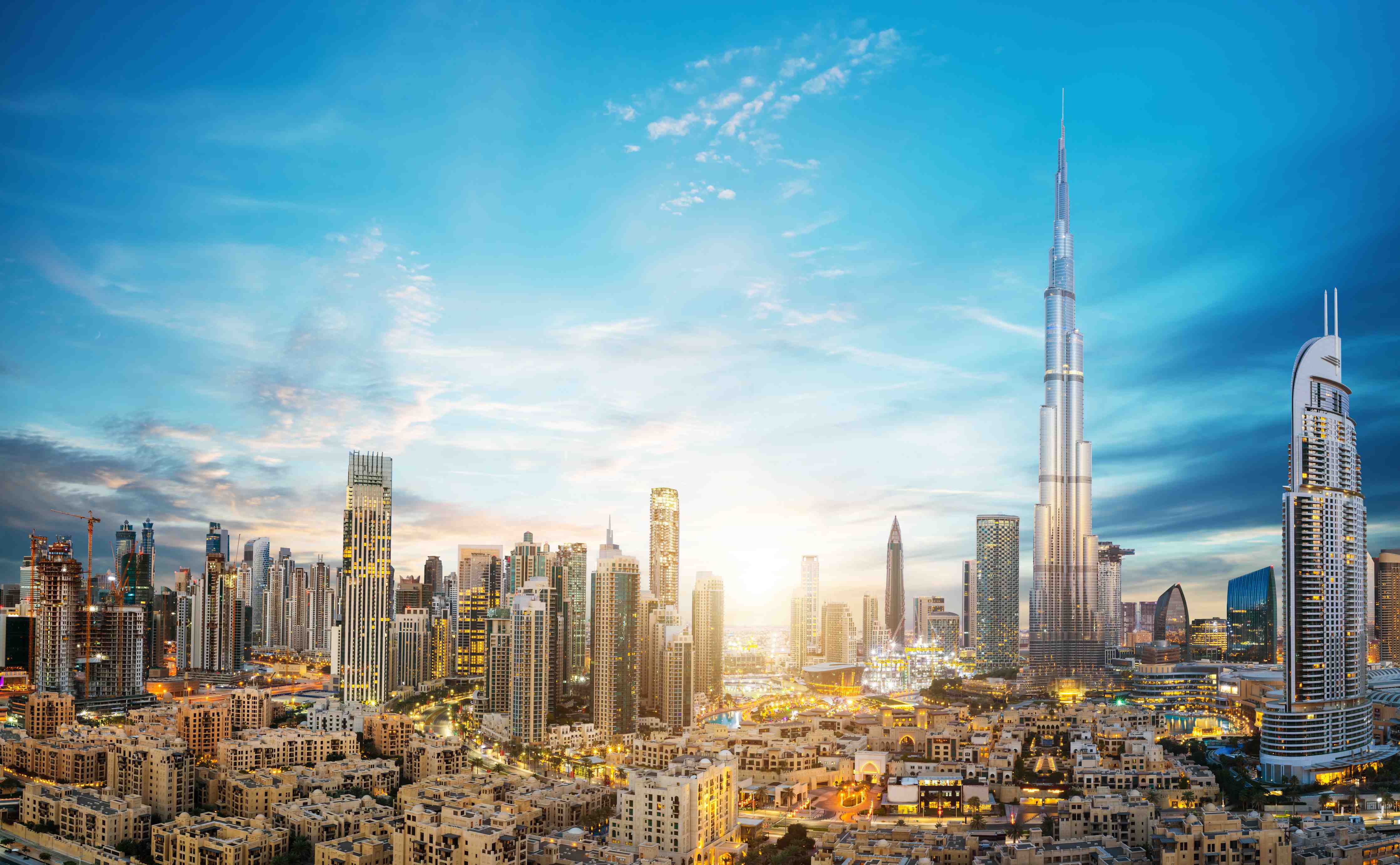 Wandverkleidung Flur-Erstaunlicher Panoramablick auf Dubai