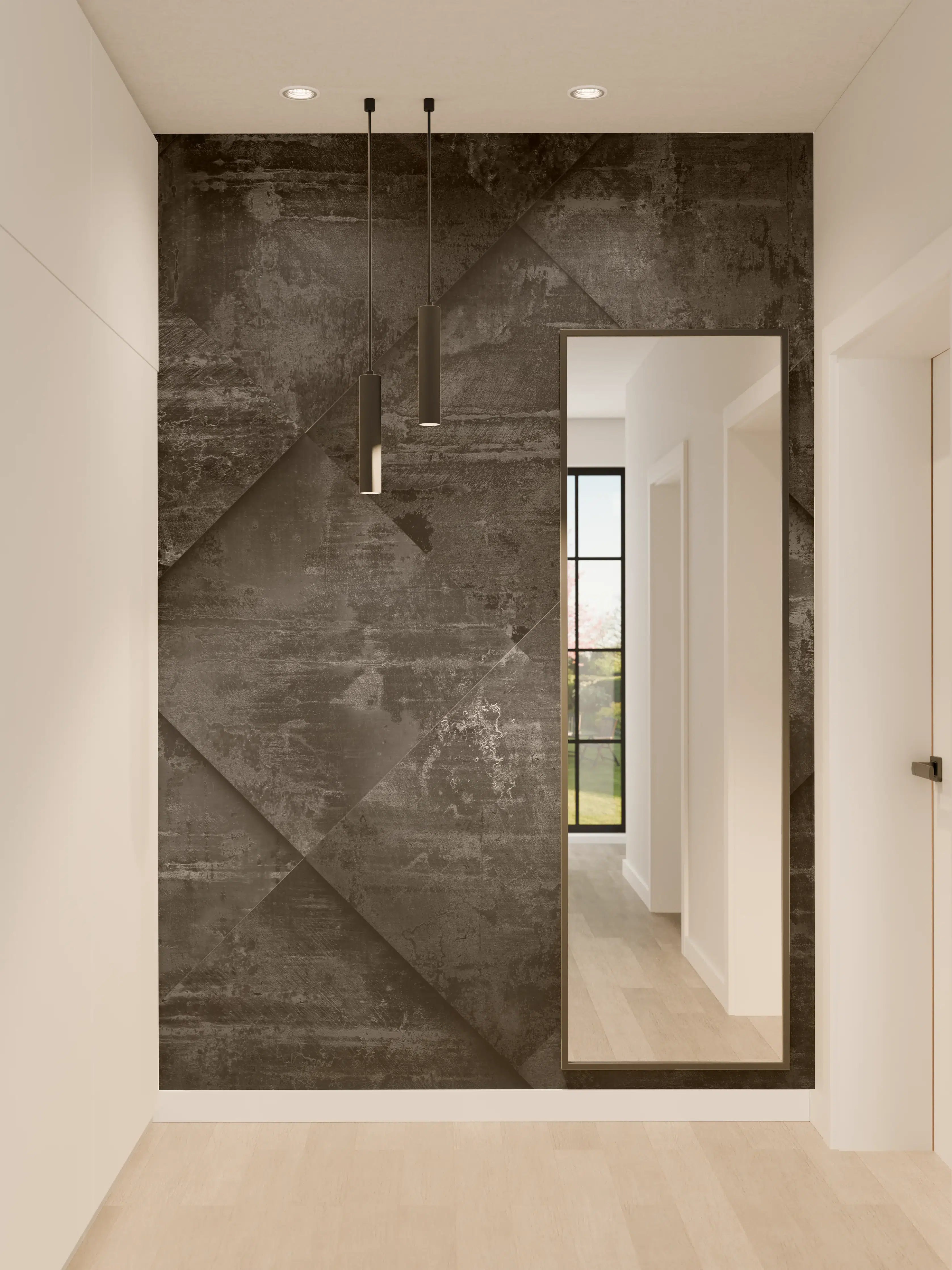 Wandverkleidung Flur - Extra Dark Design Hintergrund