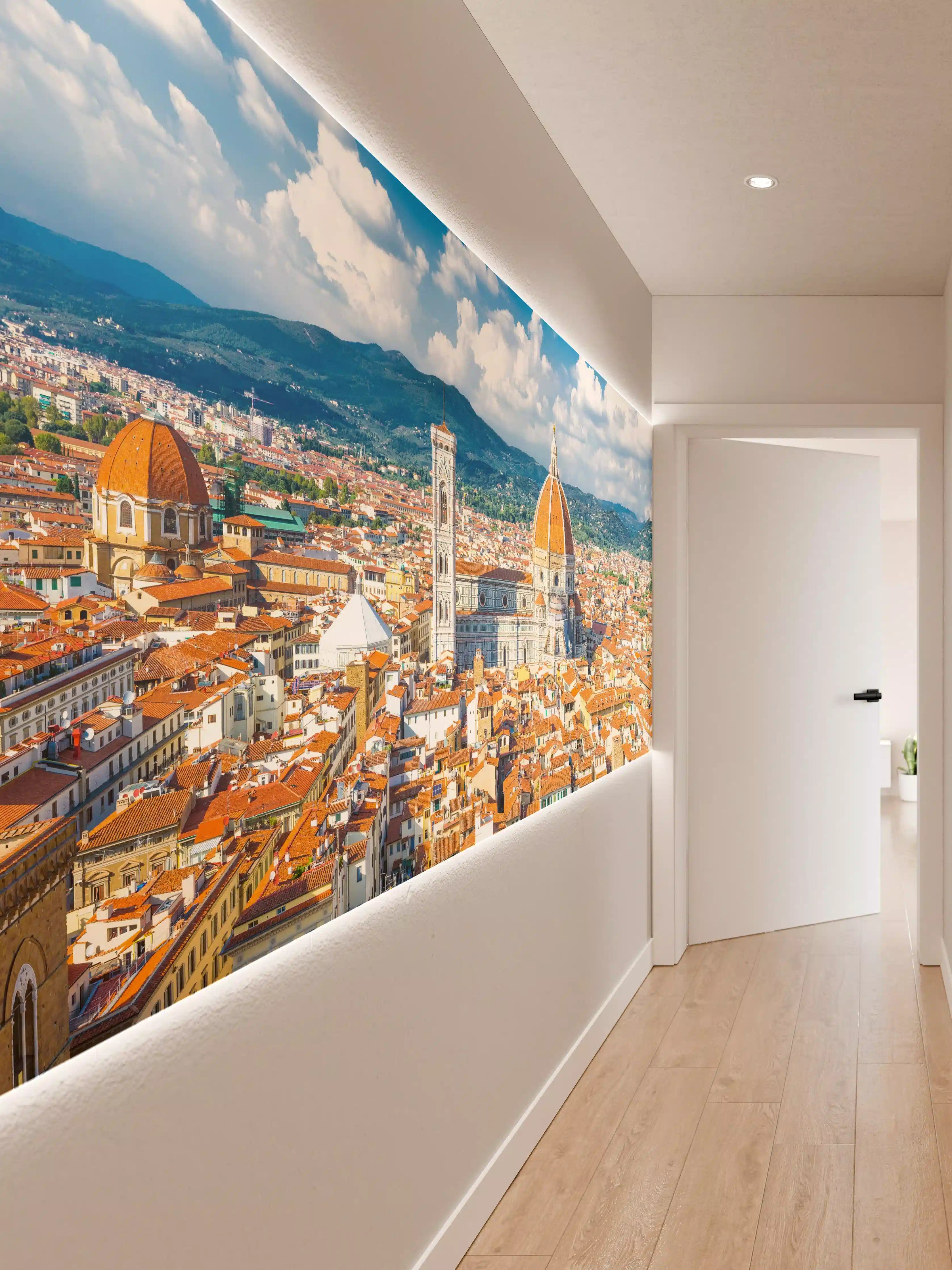 Wandverkleidung Flur - Florenz Skyline mit Dom