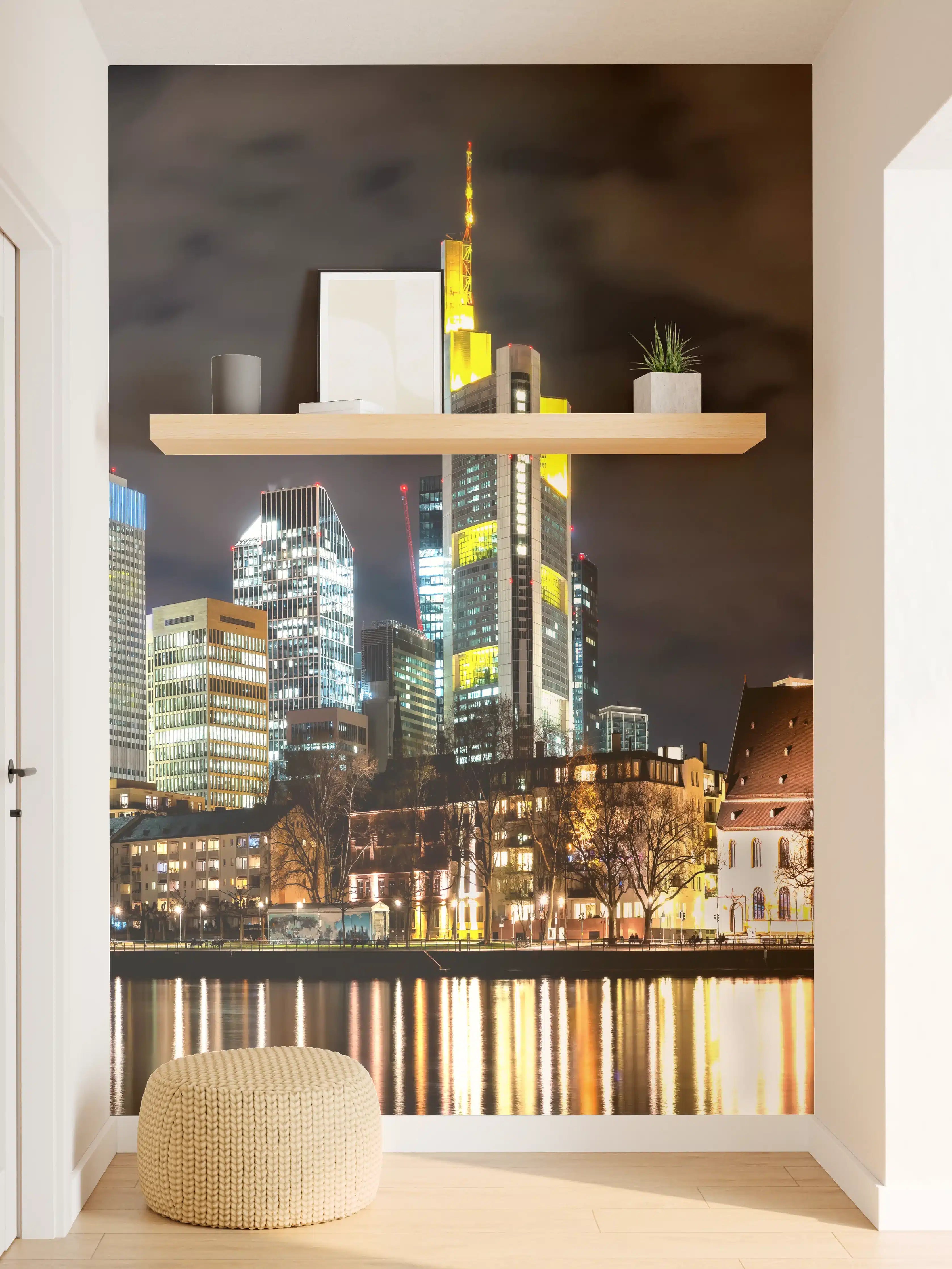 Wandverkleidung Flur - Frankfurt Nachtportrait