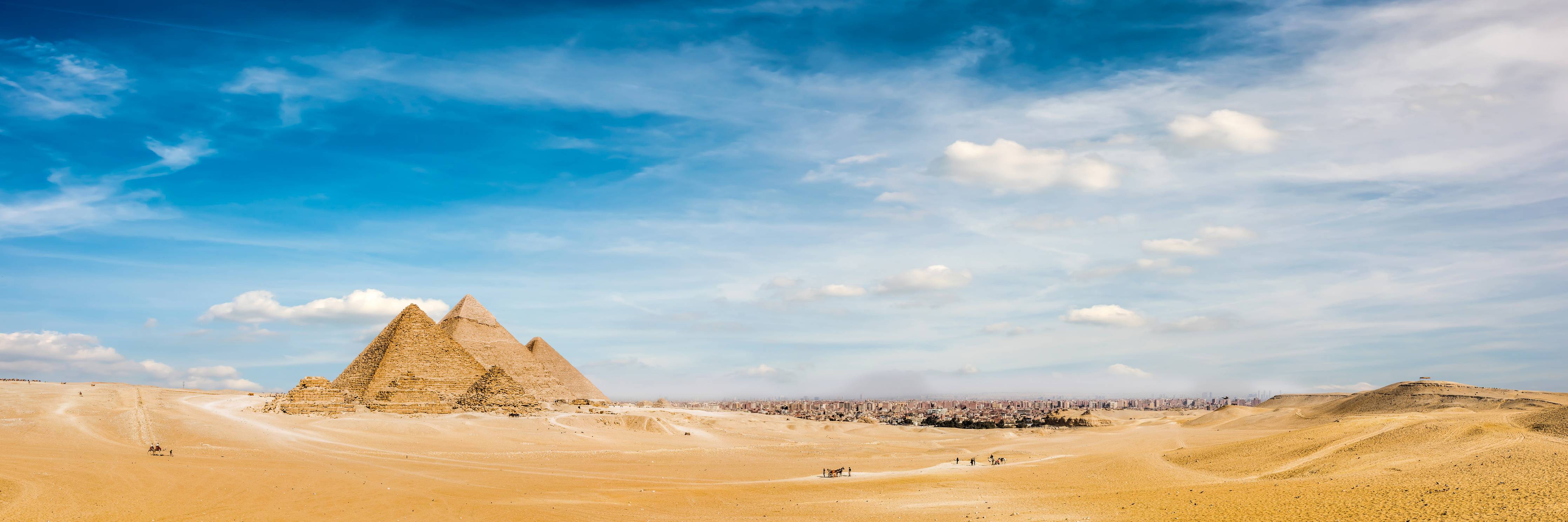 Wandverkleidung Flur-Gizeh-Pyramiden Panorama