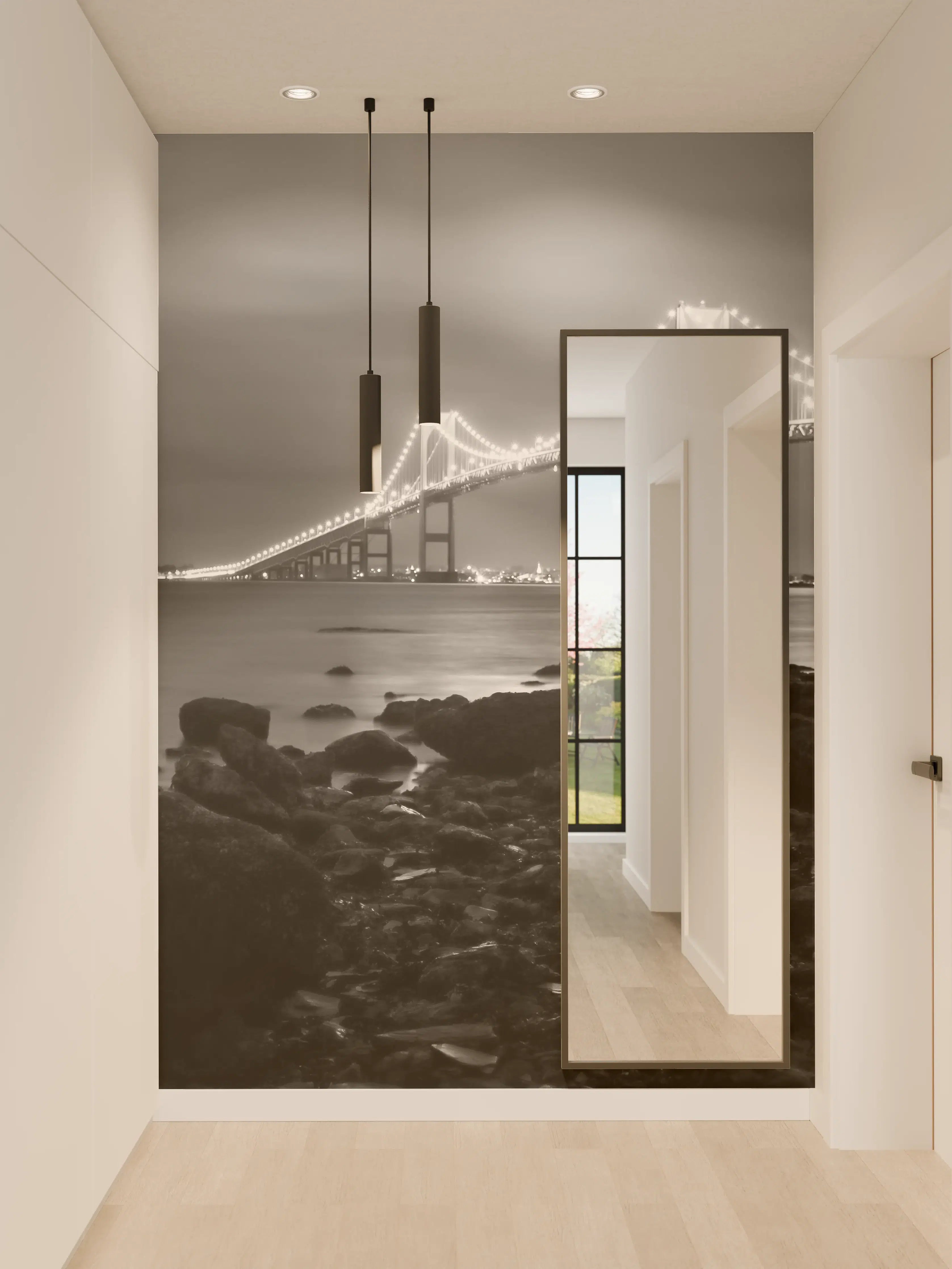 Wandverkleidung Flur - Golden Gate Brücke - San Francisco