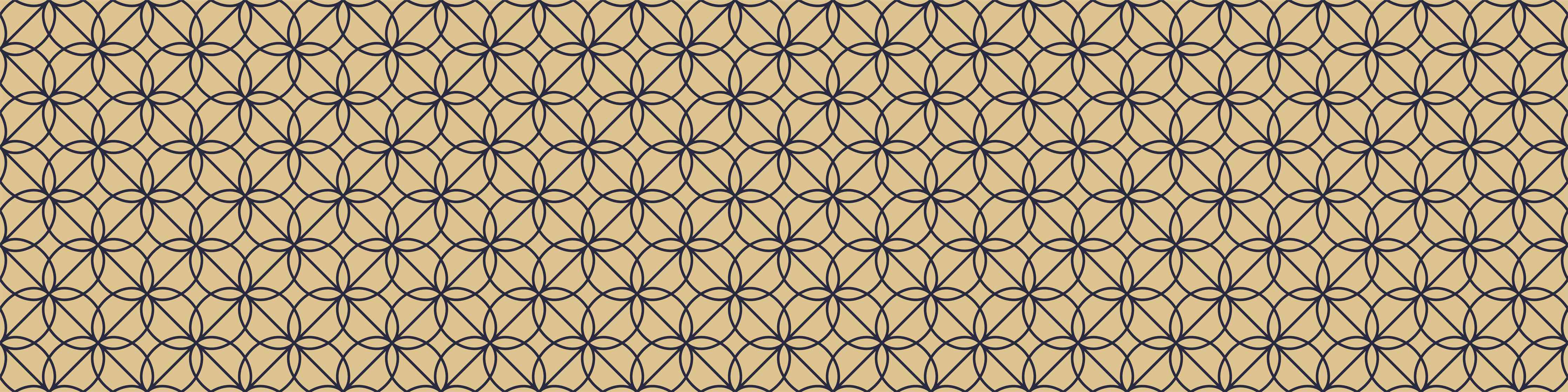 Wandverkleidung Flur-Goldenes Geometrisches Muster