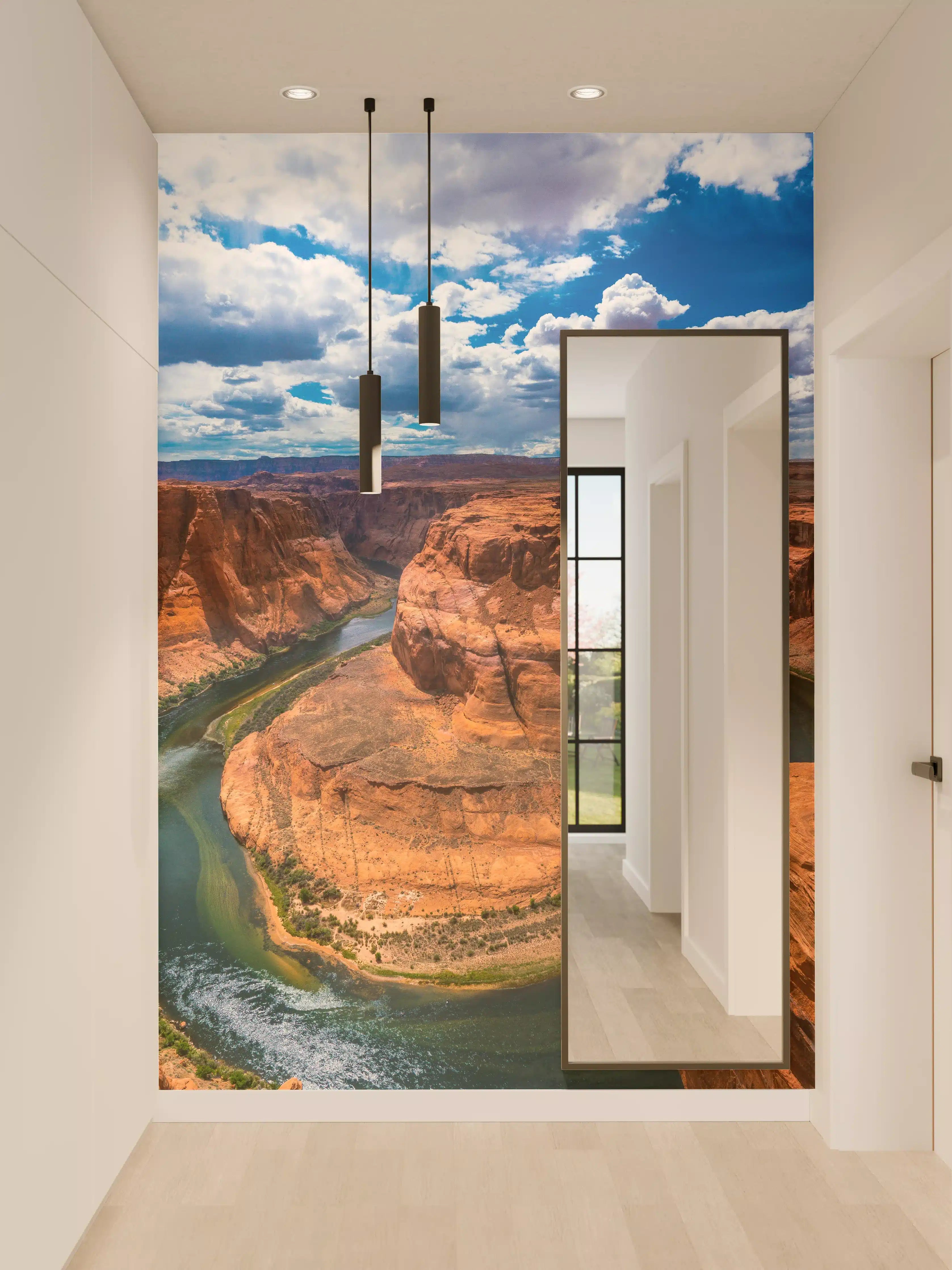 Wandverkleidung Flur - Grandioser Blick auf Horseshoe Bend bei Sonnenlicht