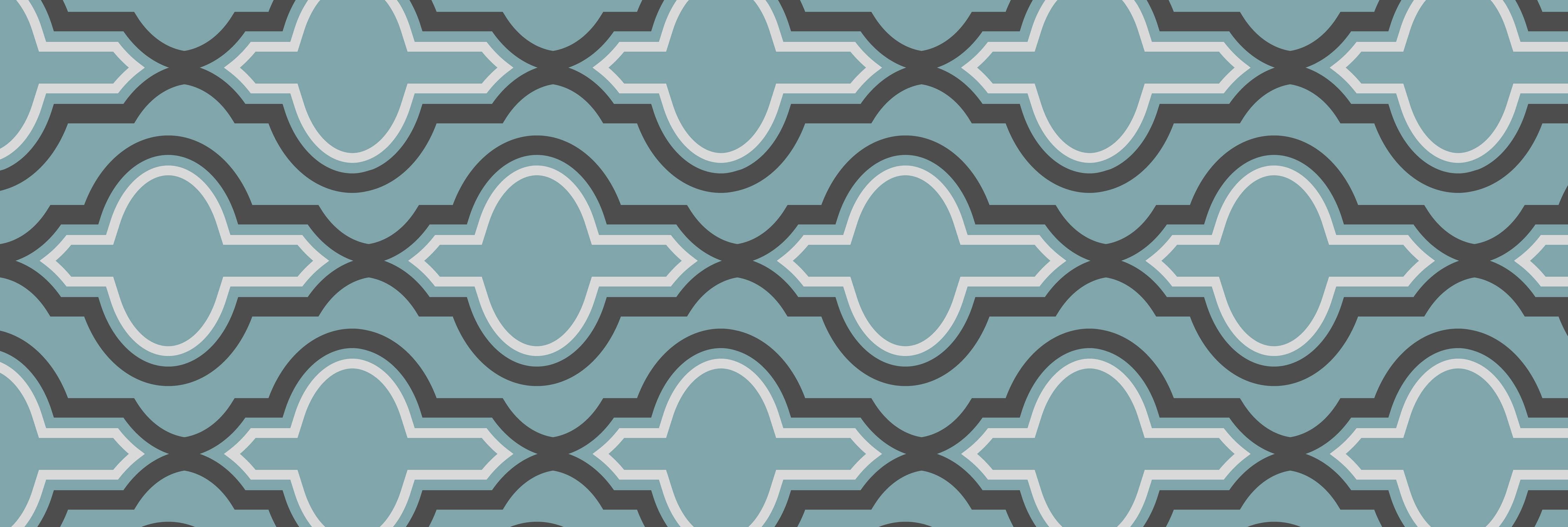 Wandverkleidung Flur-Grau-Weißes Grafikdesign Muster