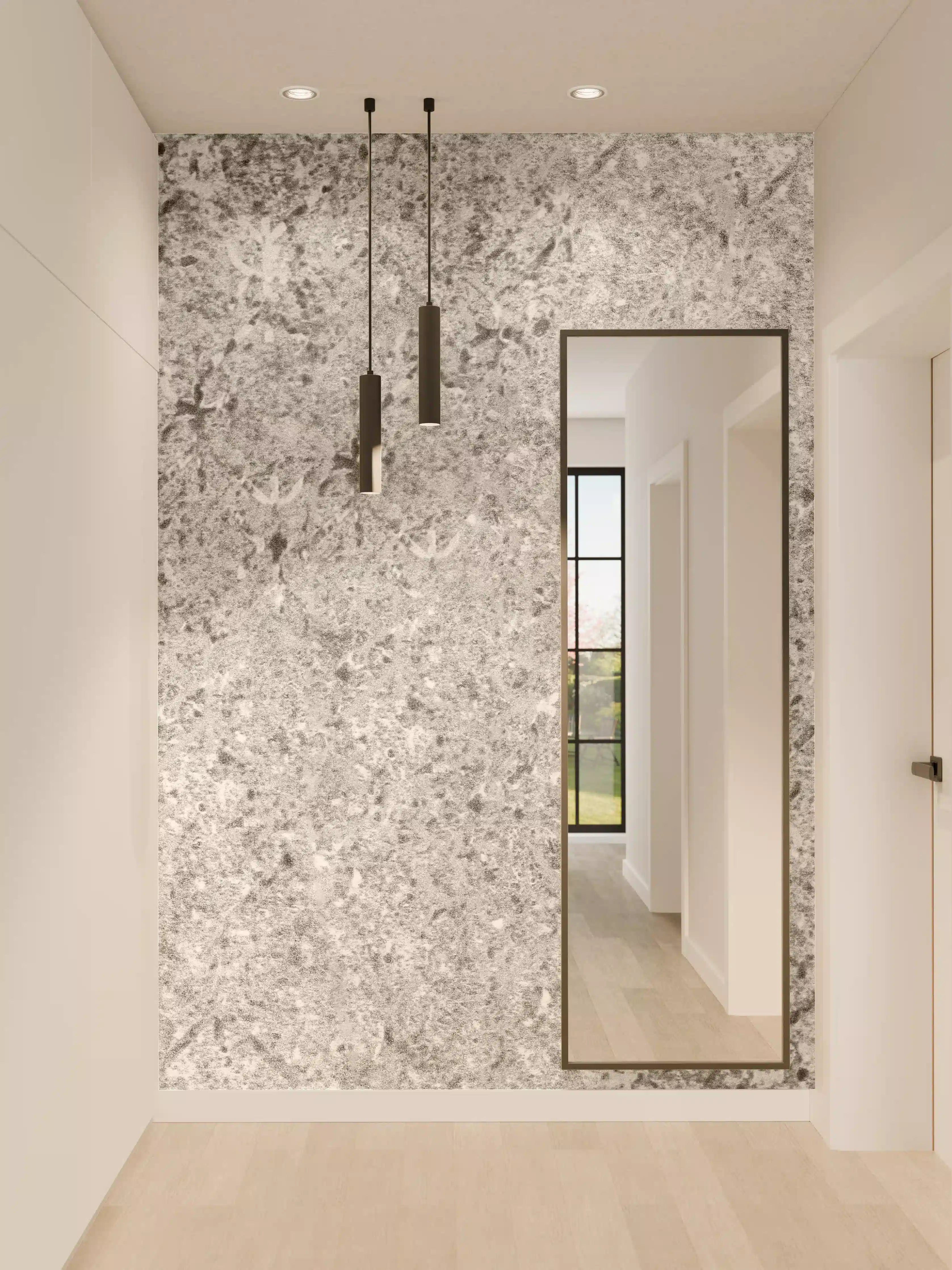 Wandverkleidung Flur - Graue schäbige Betonwand