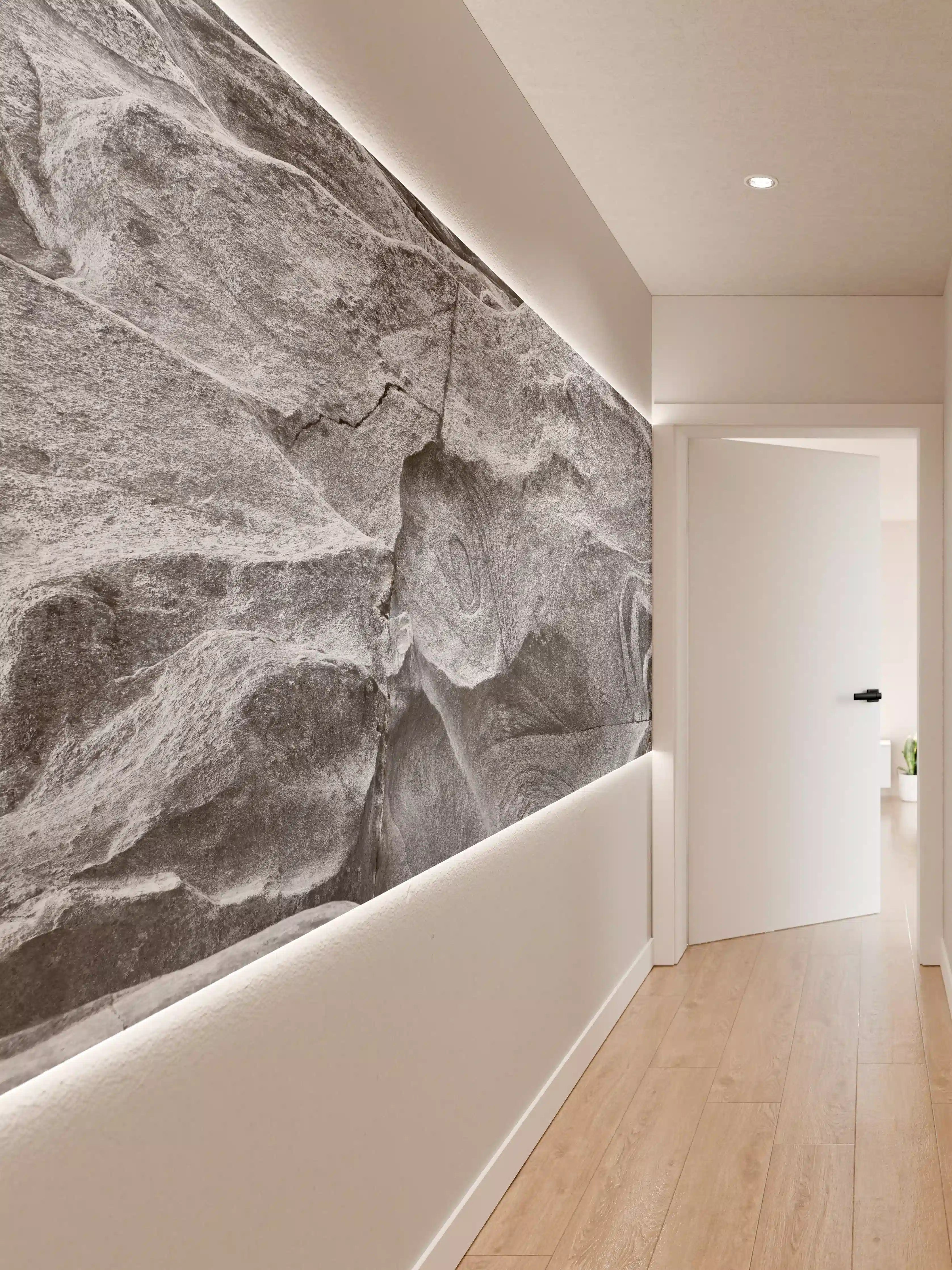 Wandverkleidung Flur - Grauschattierter Verzasca-Felsen
