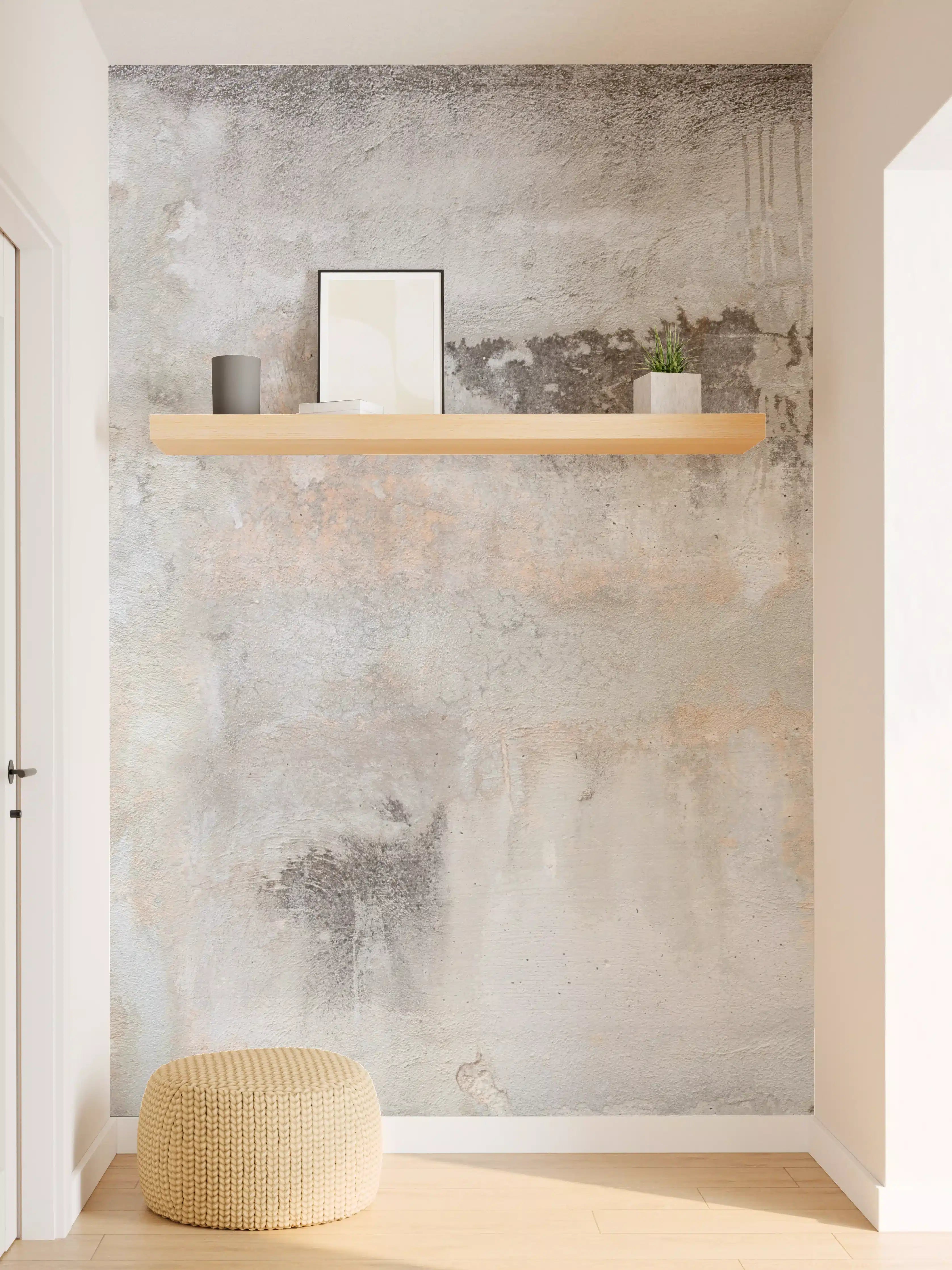 Wandverkleidung Flur - Grunge Betonwand