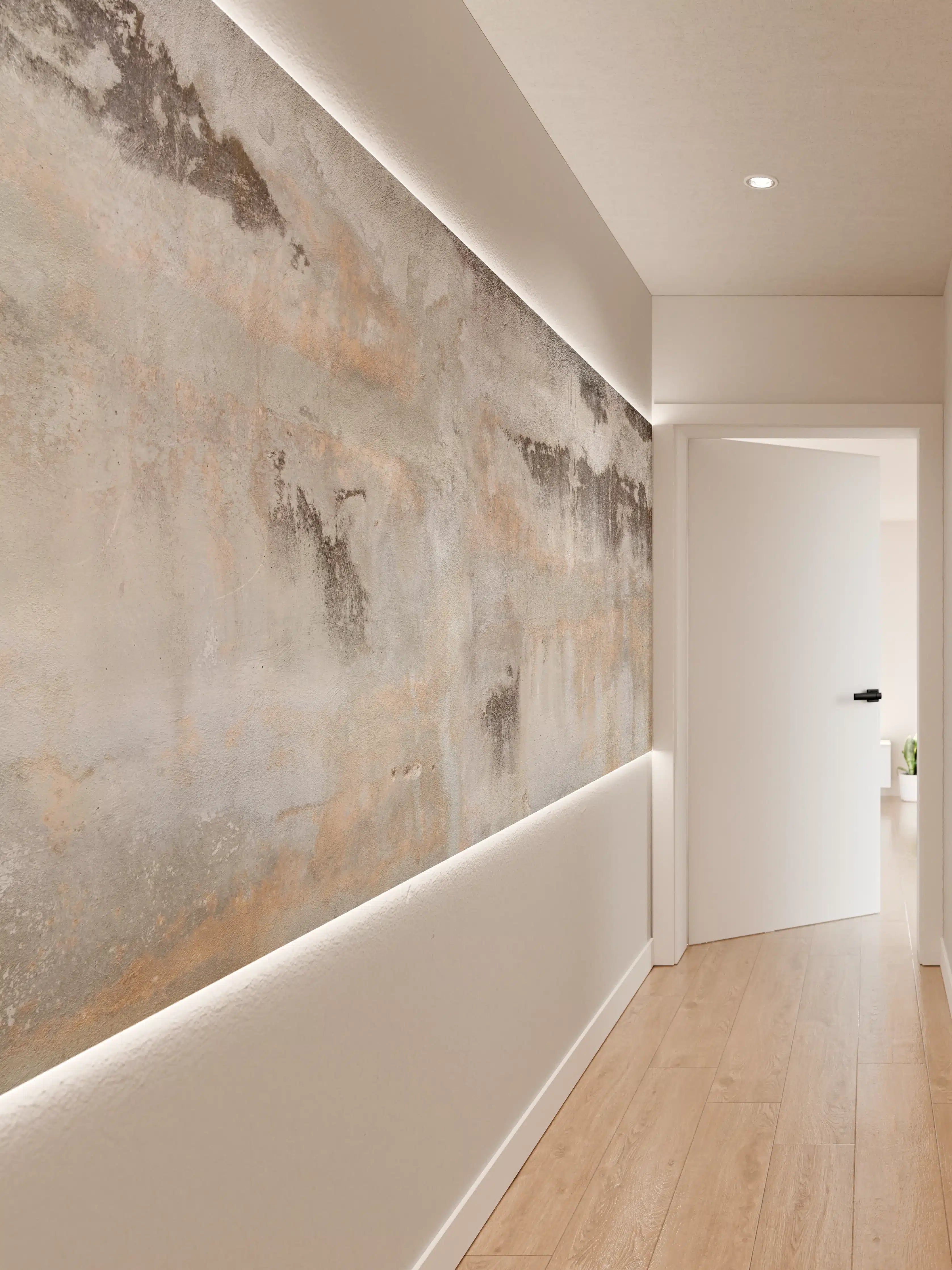 Wandverkleidung Flur - Grunge Betonwand