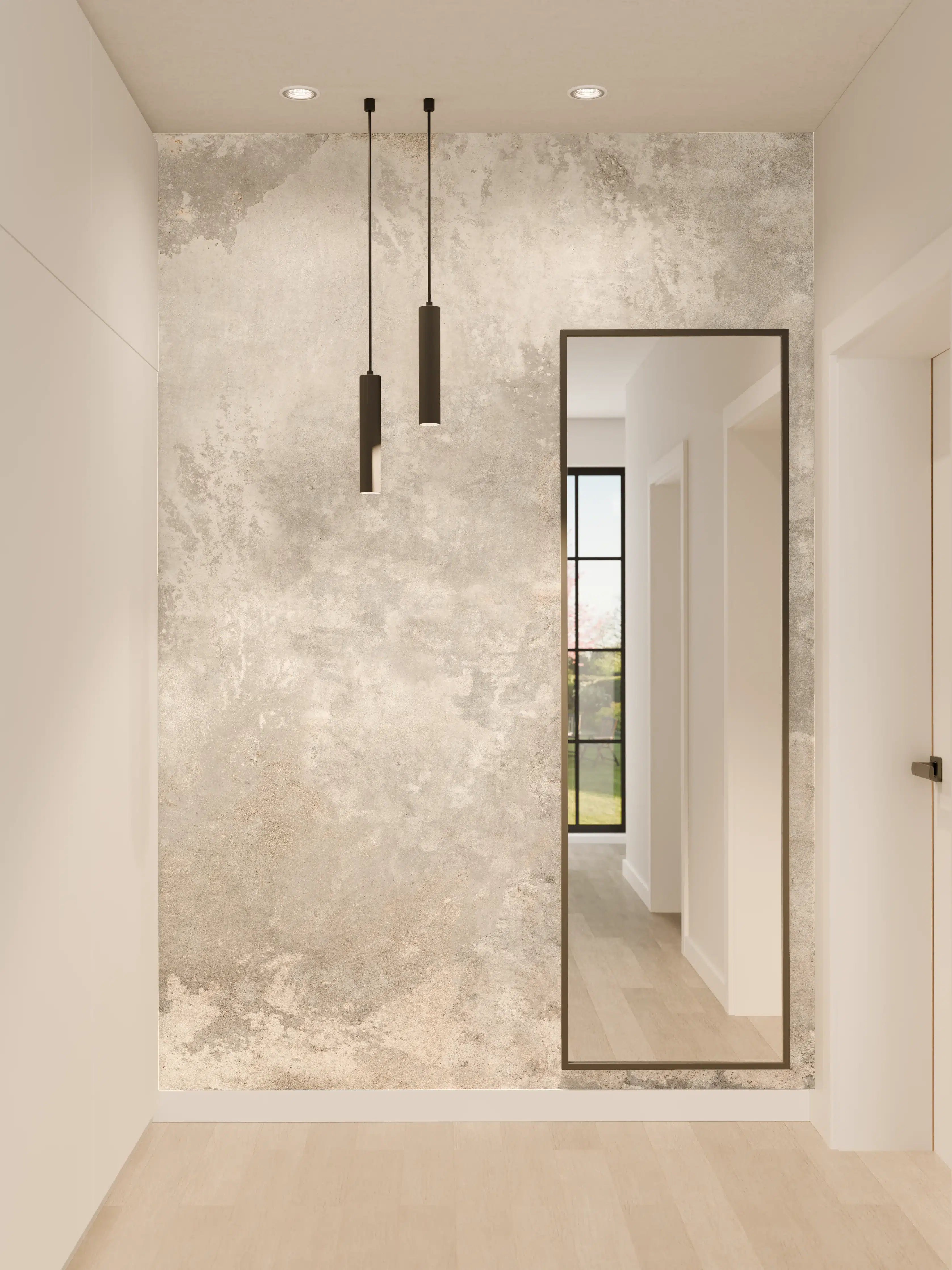 Wandverkleidung Flur - Grunge Zement Wandtextur