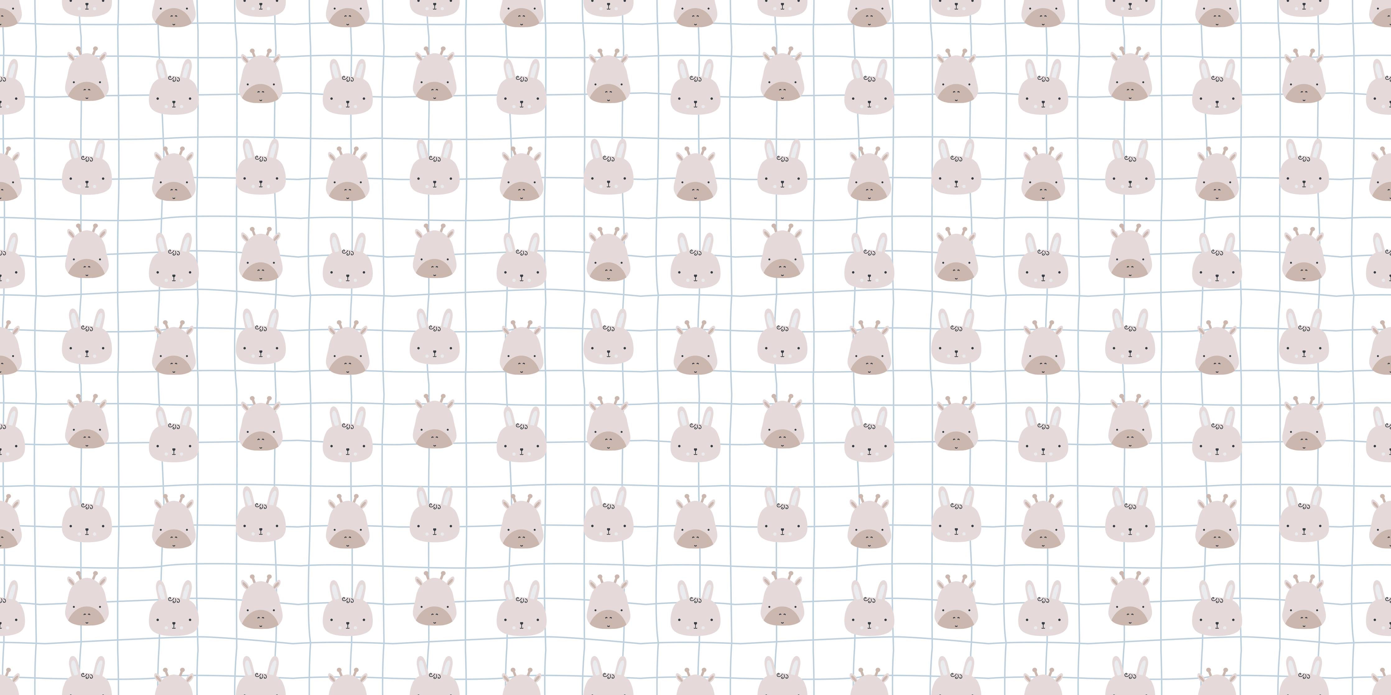Wandverkleidung Flur-Hellan, Neutral, Minimalistisches Tierdesign