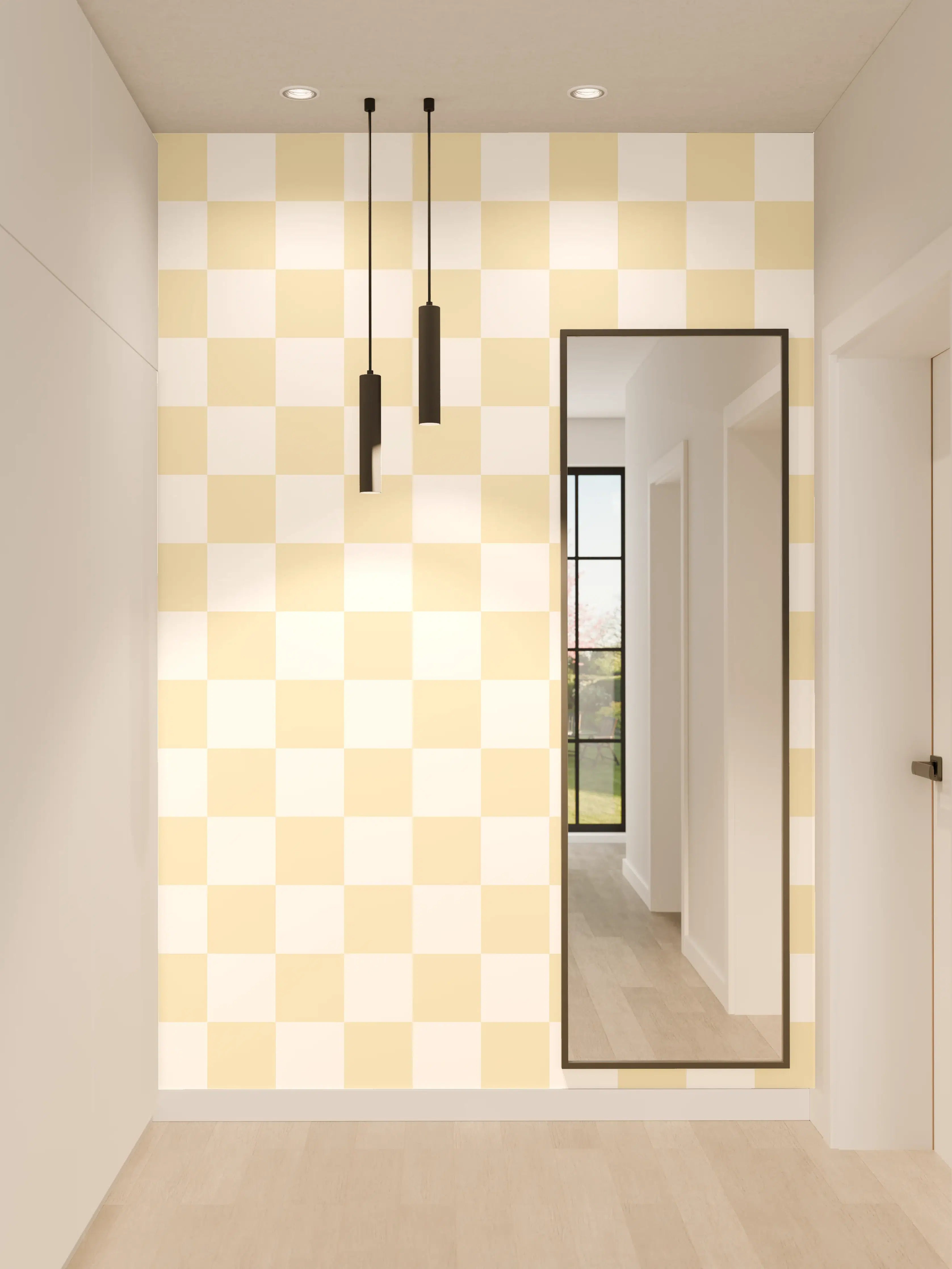 Wandverkleidung Flur - Helles, neutrales Hintergrundbild mit Grautönen