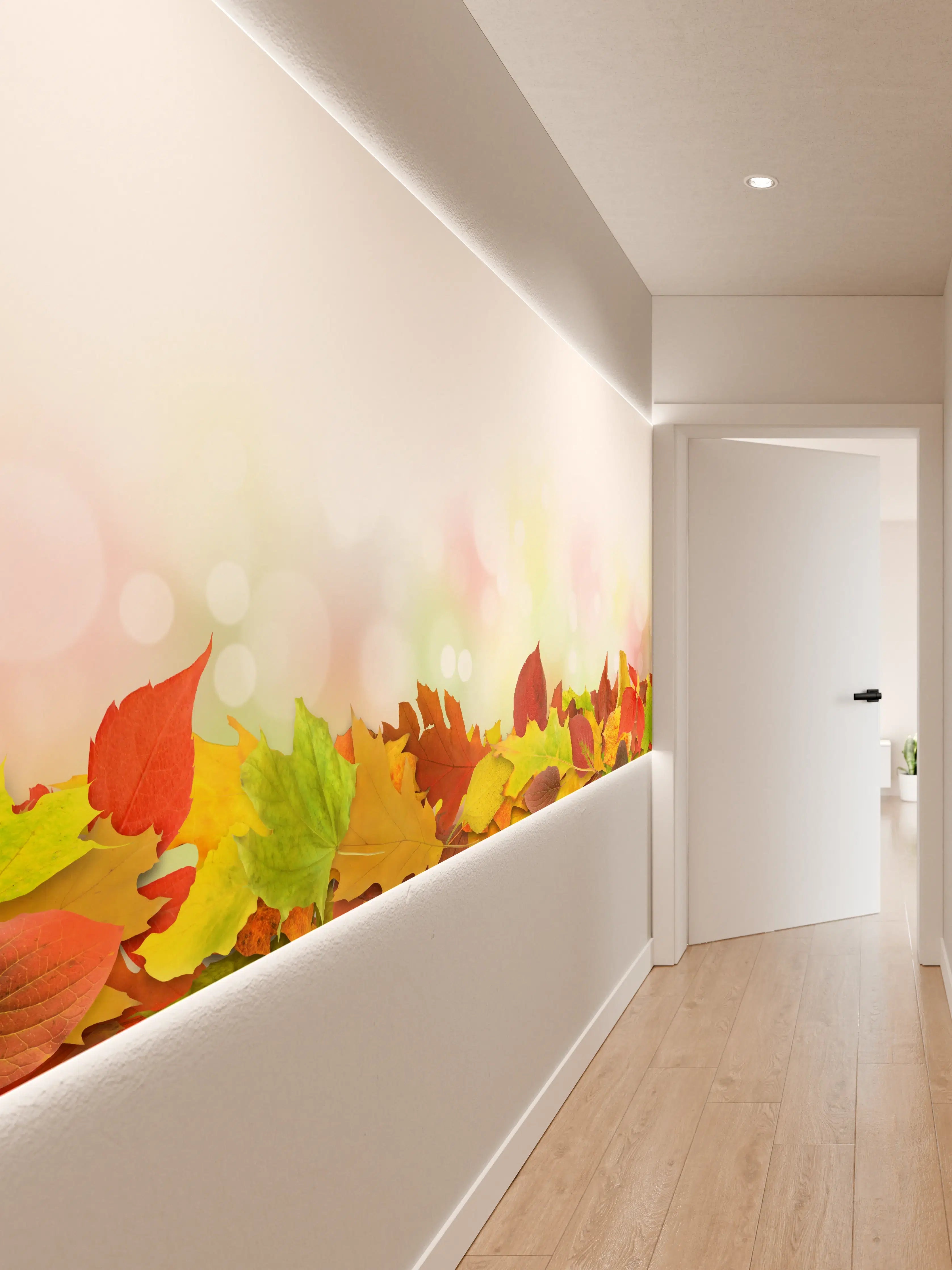 Wandverkleidung Flur - Herbst Fantasie