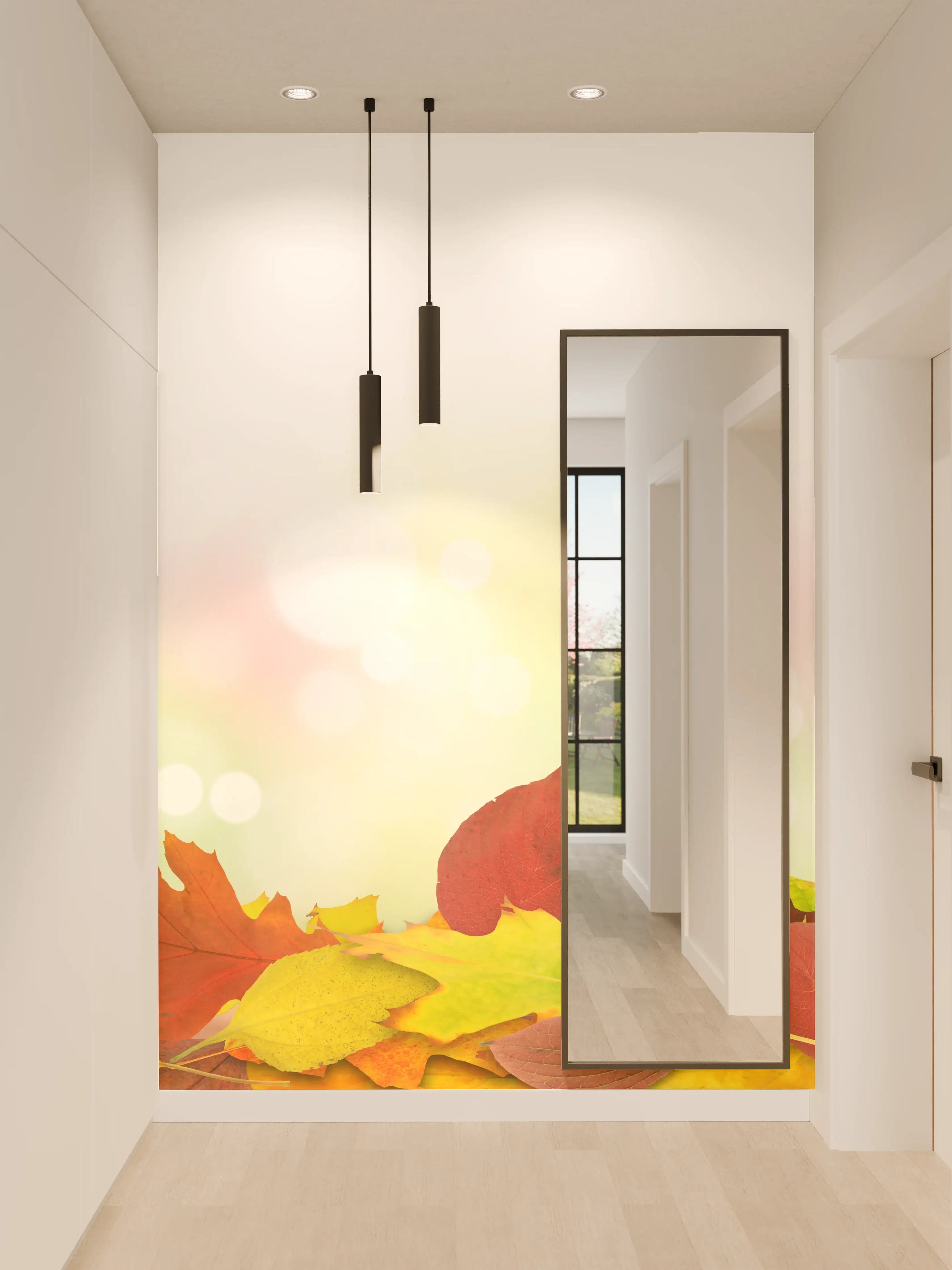 Wandverkleidung Flur - Herbst Fantasie
