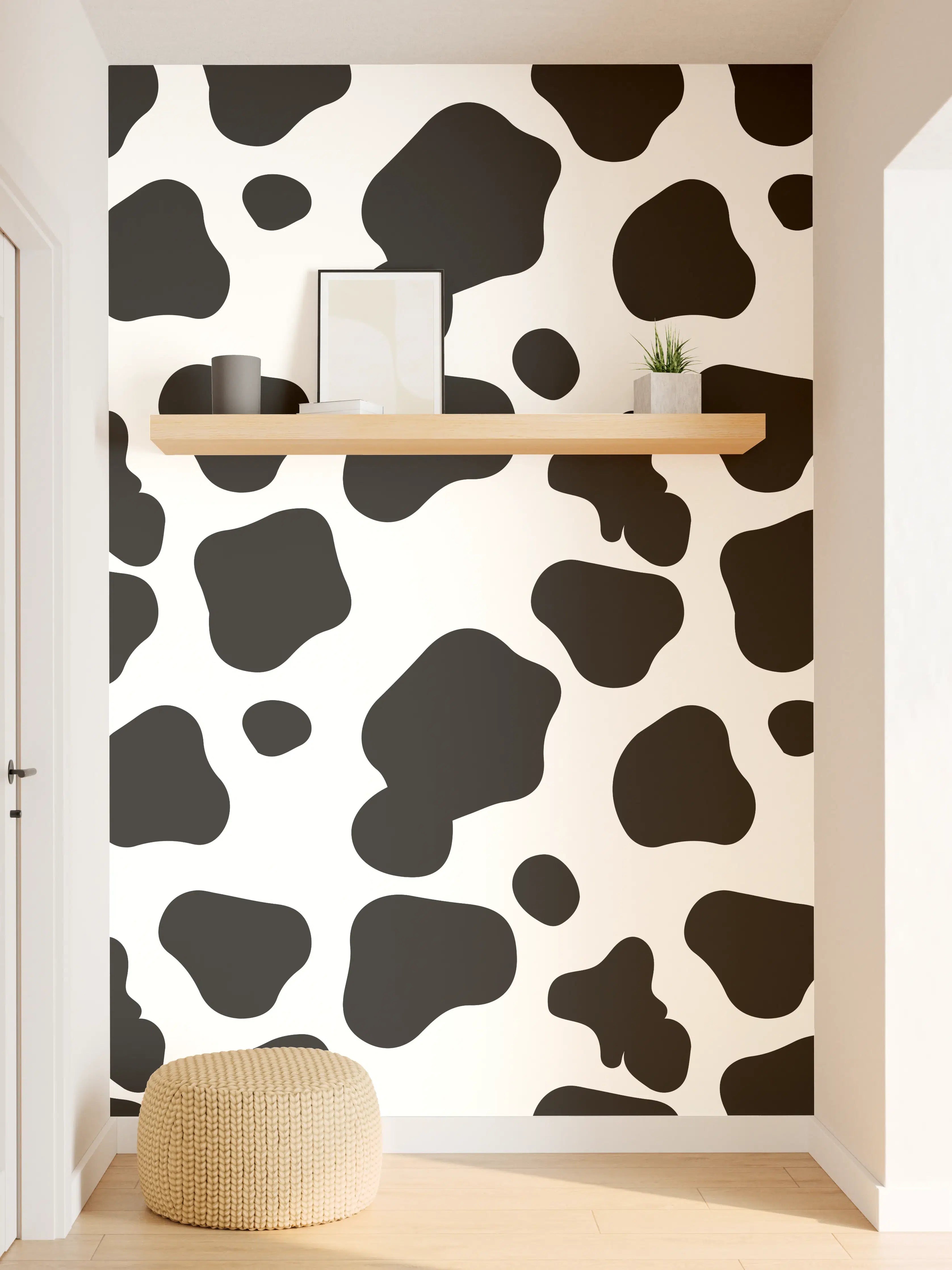 Wandverkleidung Flur - Hochwertiger Dalmatiner-Hintergrund