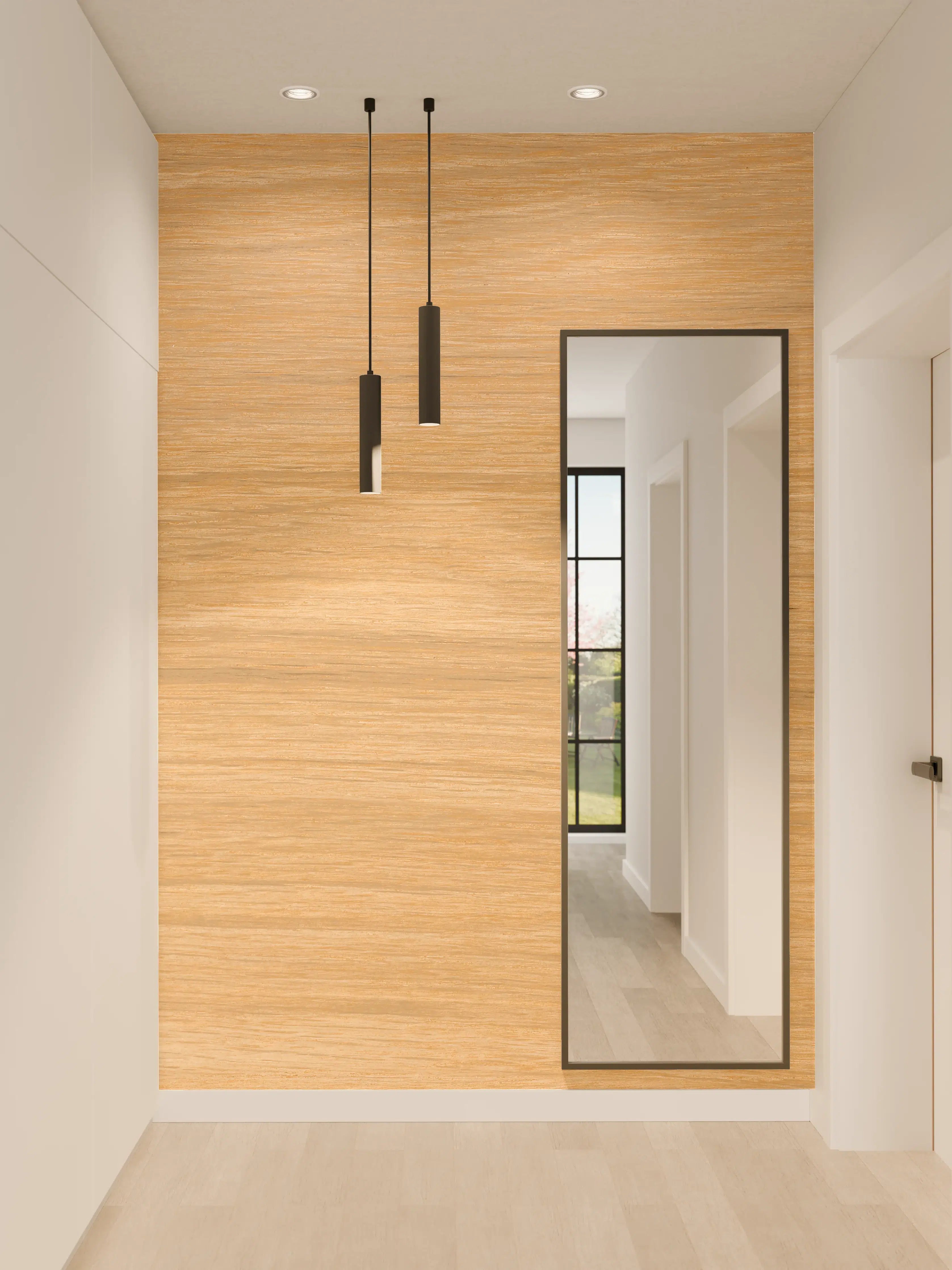Wandverkleidung Flur - Hölzernes Design für Heim & Büro