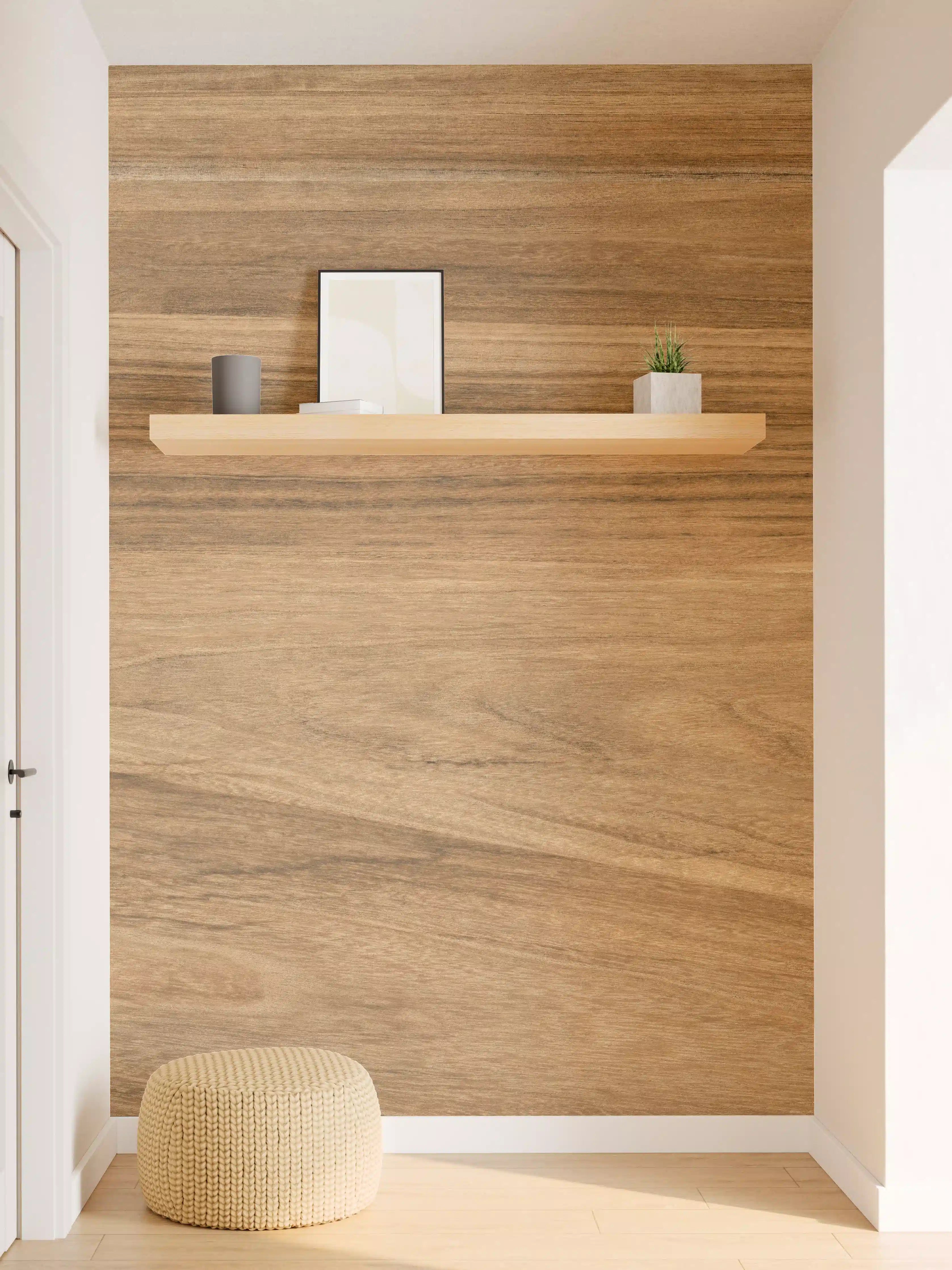 Wandverkleidung Flur - Holz-Natur Muster