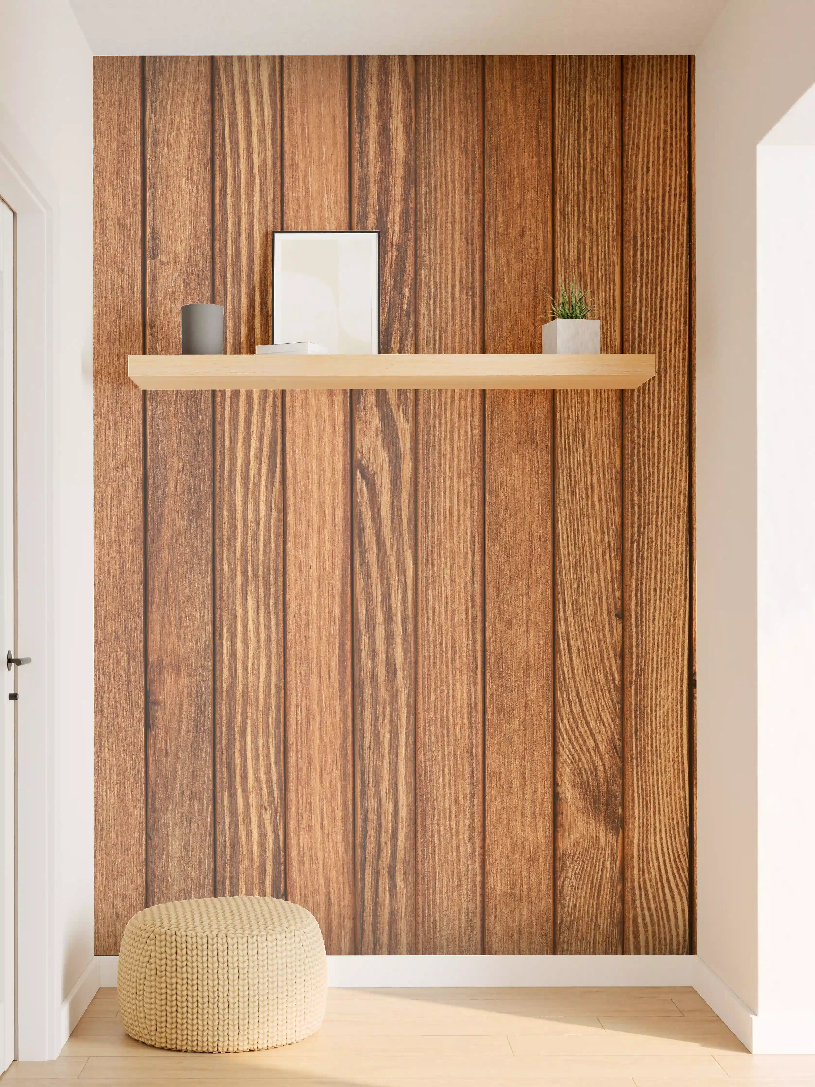 Wandverkleidung Flur - Holz Optik Wandpaneel