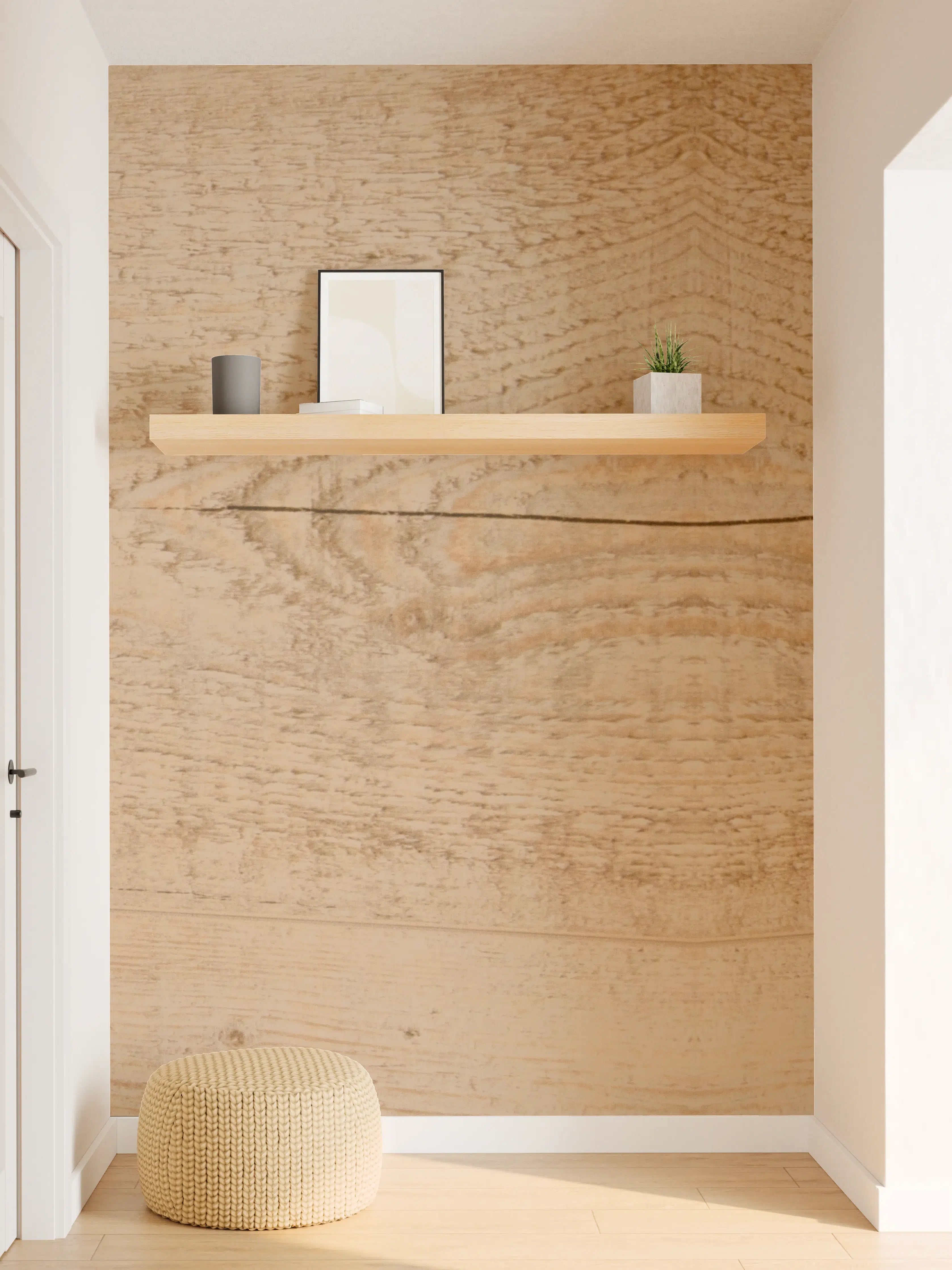 Wandverkleidung Flur - Holzoptik Fliese – Natürlicher Flair