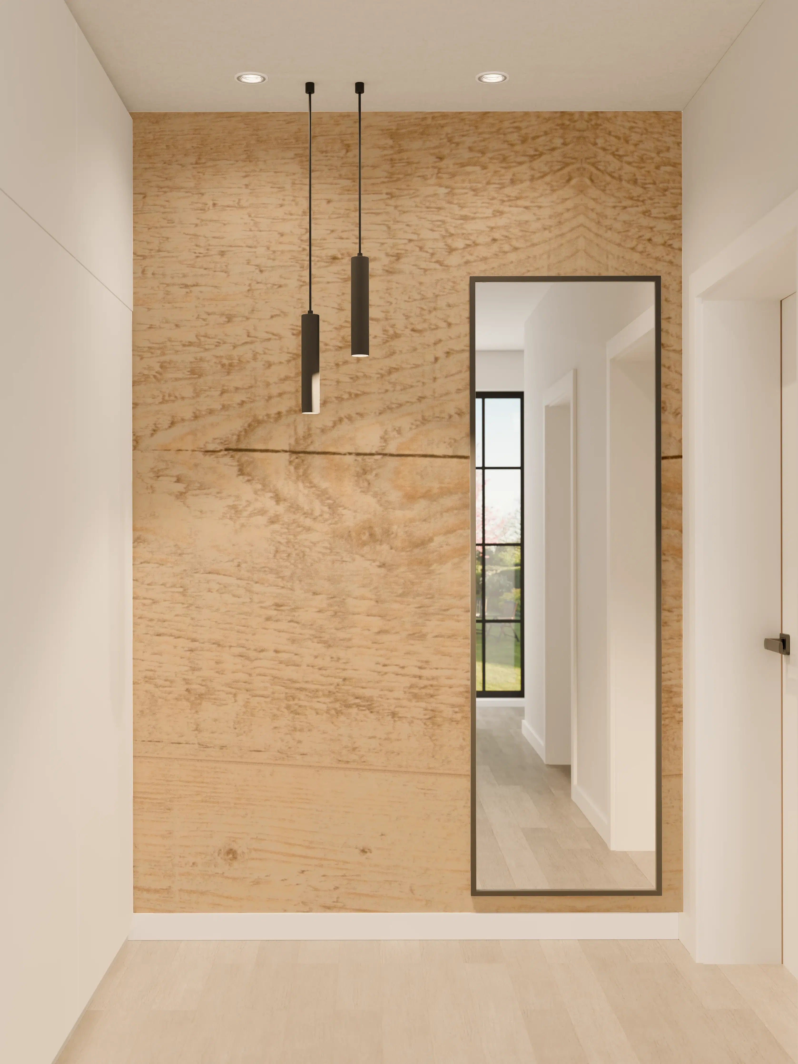 Wandverkleidung Flur - Holzoptik Fliese – Natürlicher Flair
