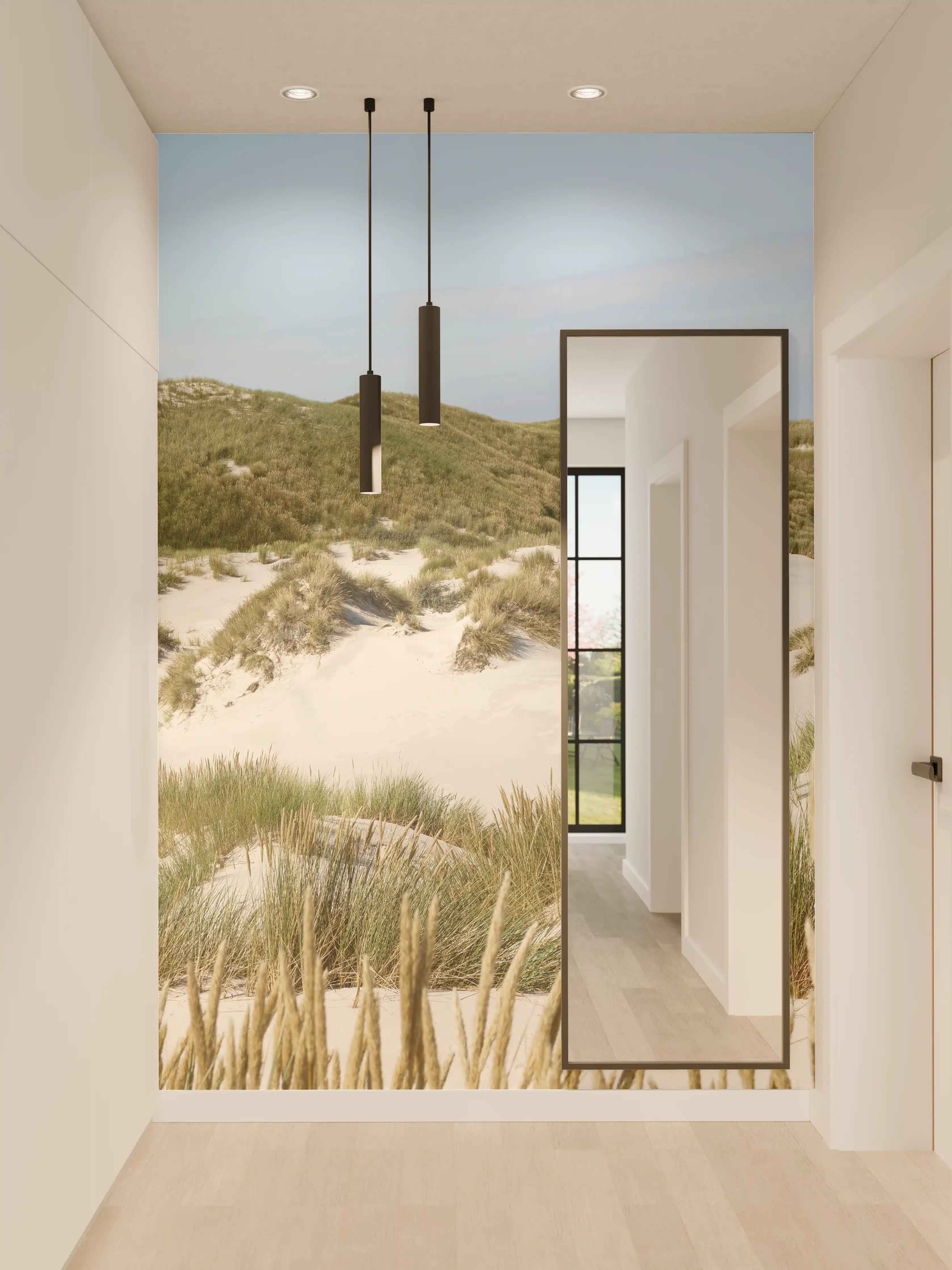 Wandverkleidung Flur - Idyllische Dünenlandschaft am Meer
