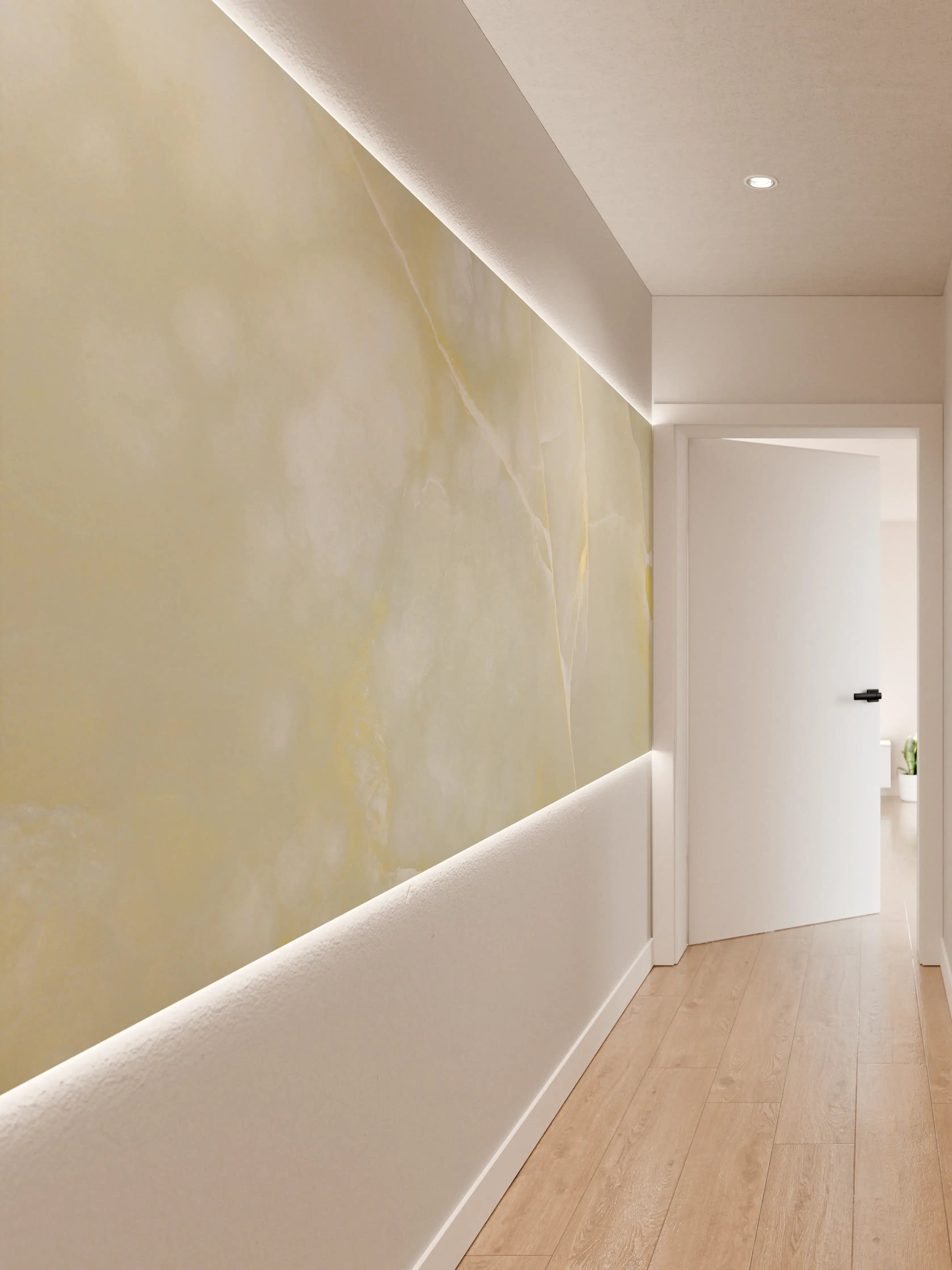 Wandverkleidung Flur - Italienischer bunter Beige breccia Marmor