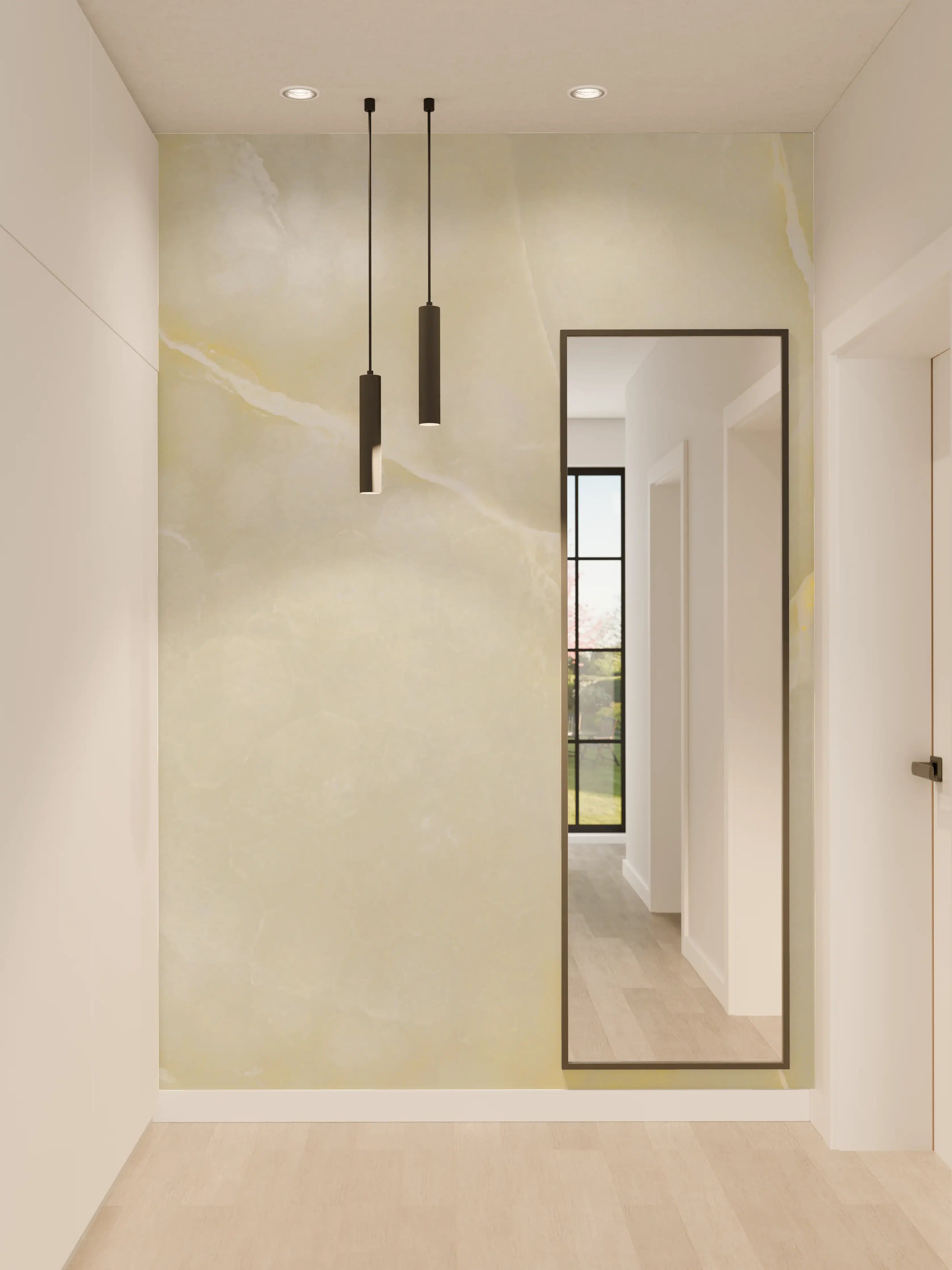 Wandverkleidung Flur - Italienischer bunter Beige breccia Marmor
