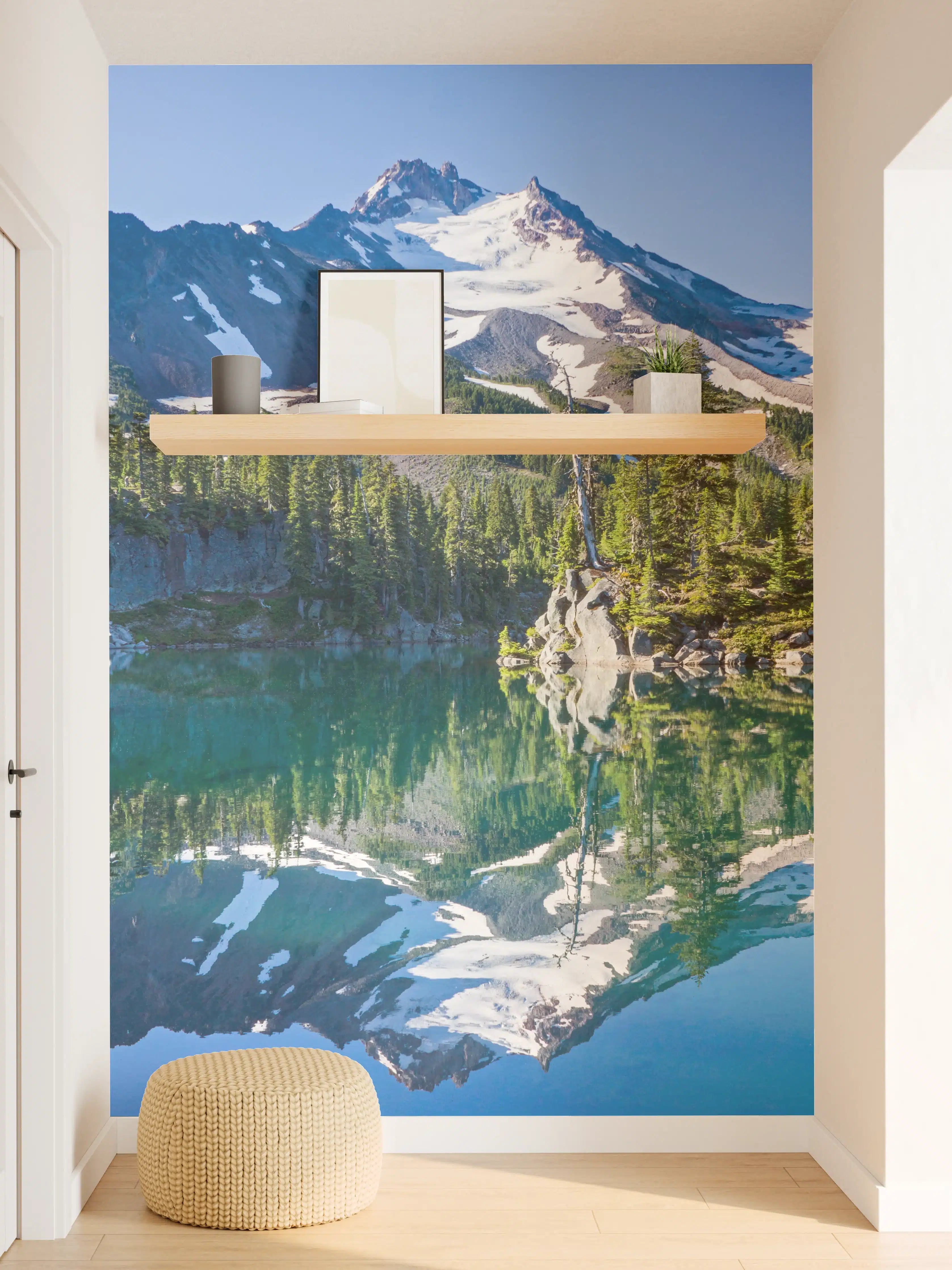 Wandverkleidung Flur - Jefferson Park spiegelnd im Morgenlicht