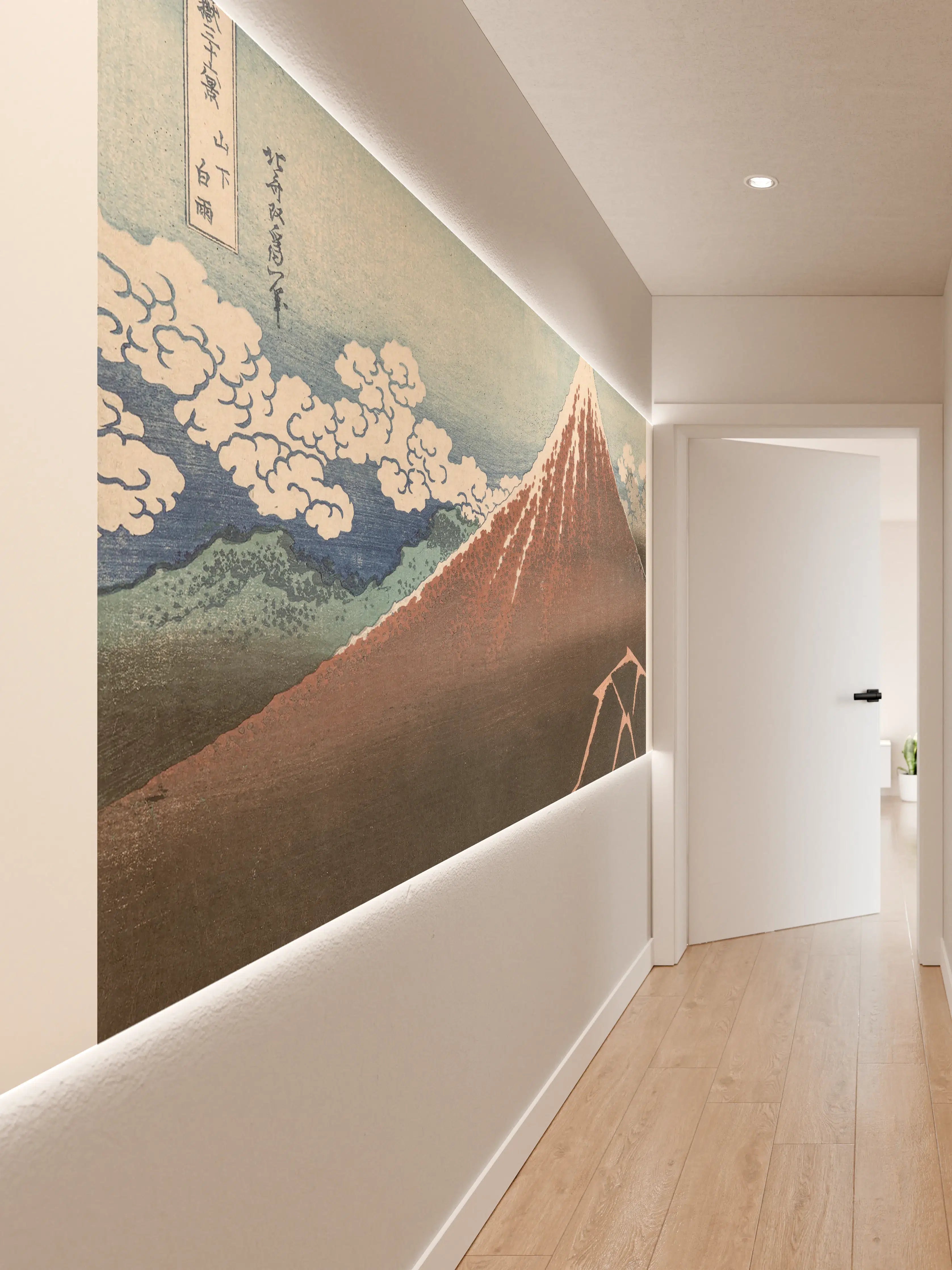 Wandverkleidung Flur - Katsushika Hokusai - Fuji