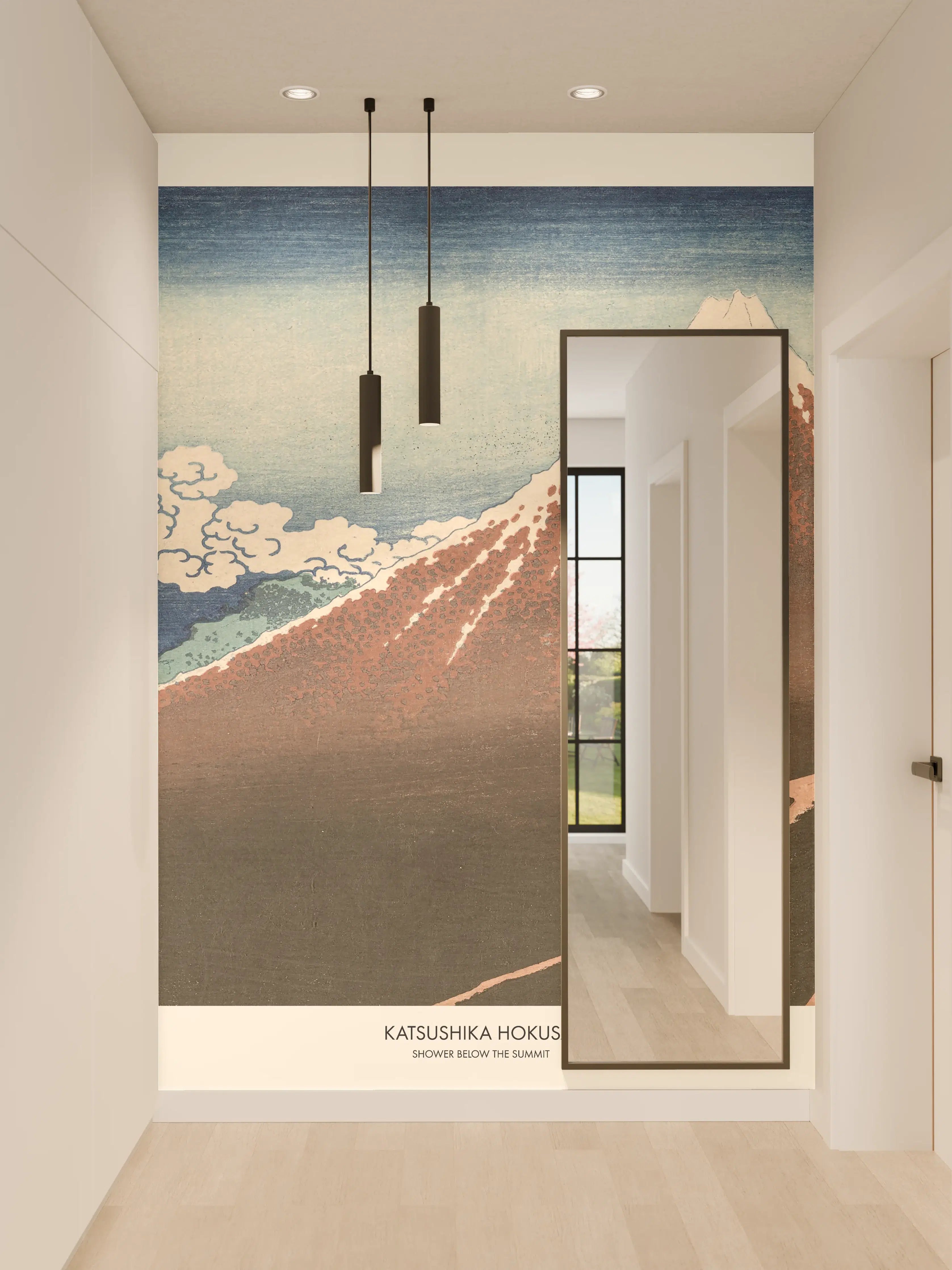 Wandverkleidung Flur - Katsushika Hokusai - Fuji
