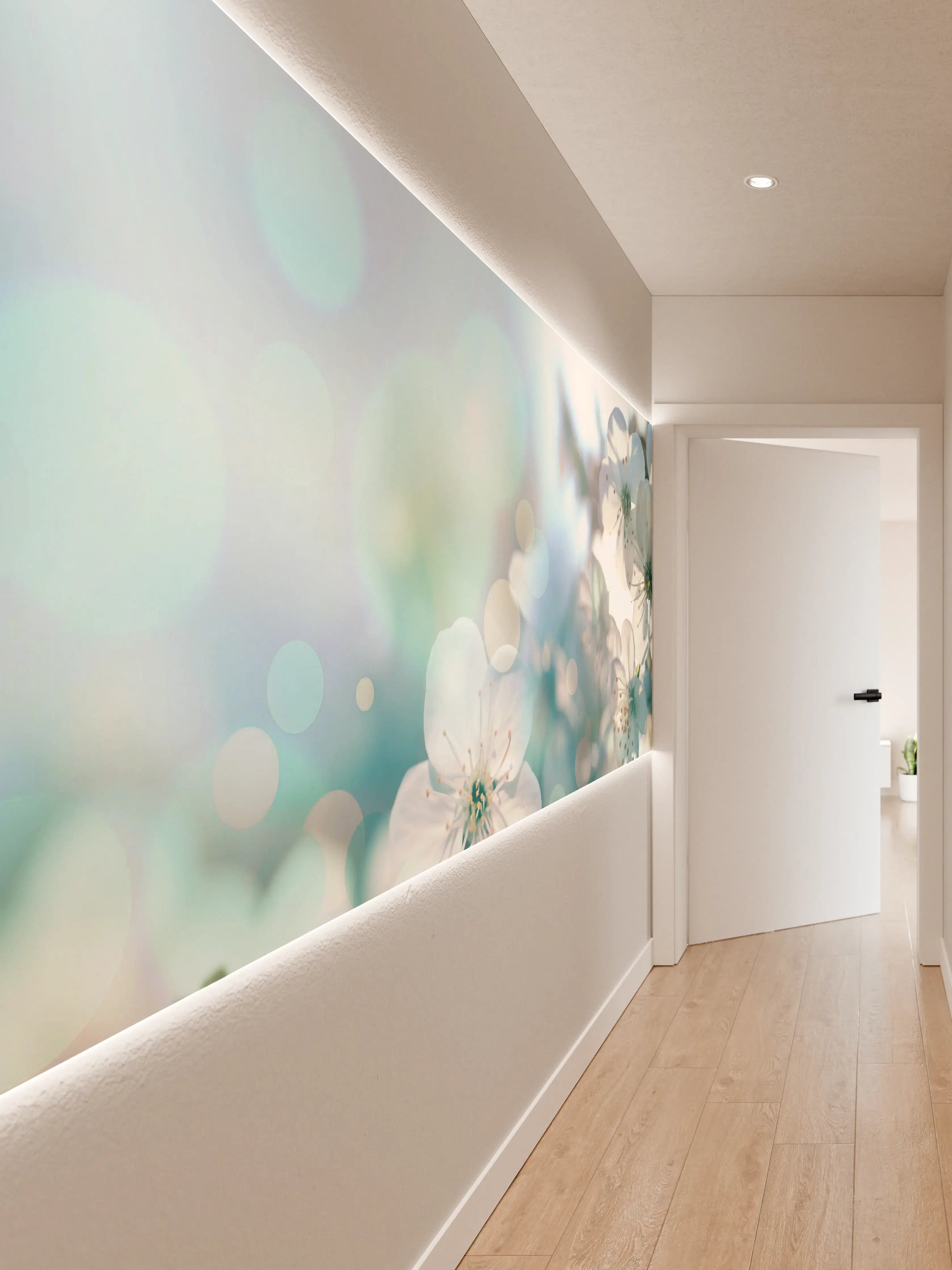 Wandverkleidung Flur - Kirchbaum Frühlings-Blüten