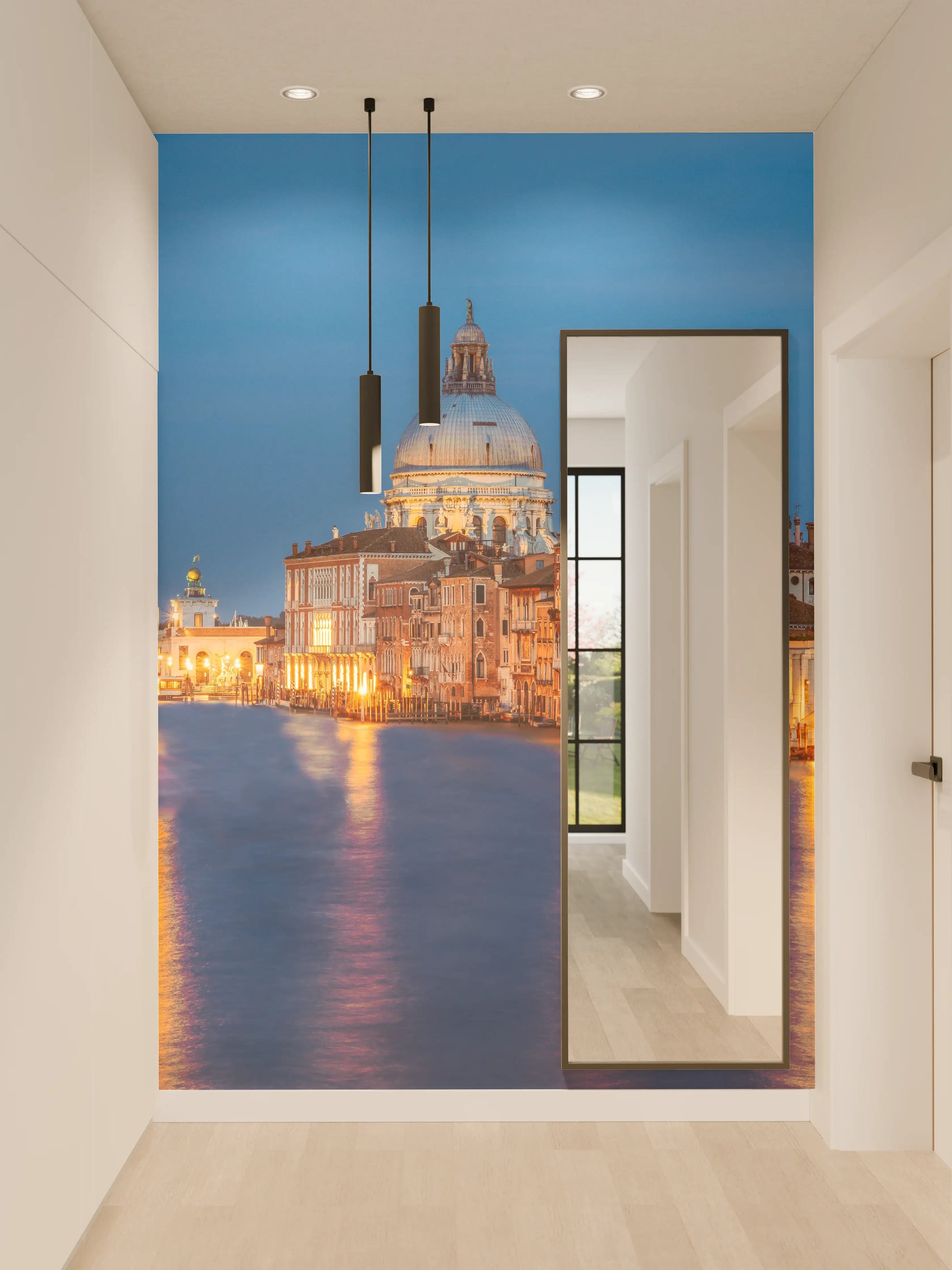 Wandverkleidung Flur - Klassischer Panoramablick auf den Canal Grande
