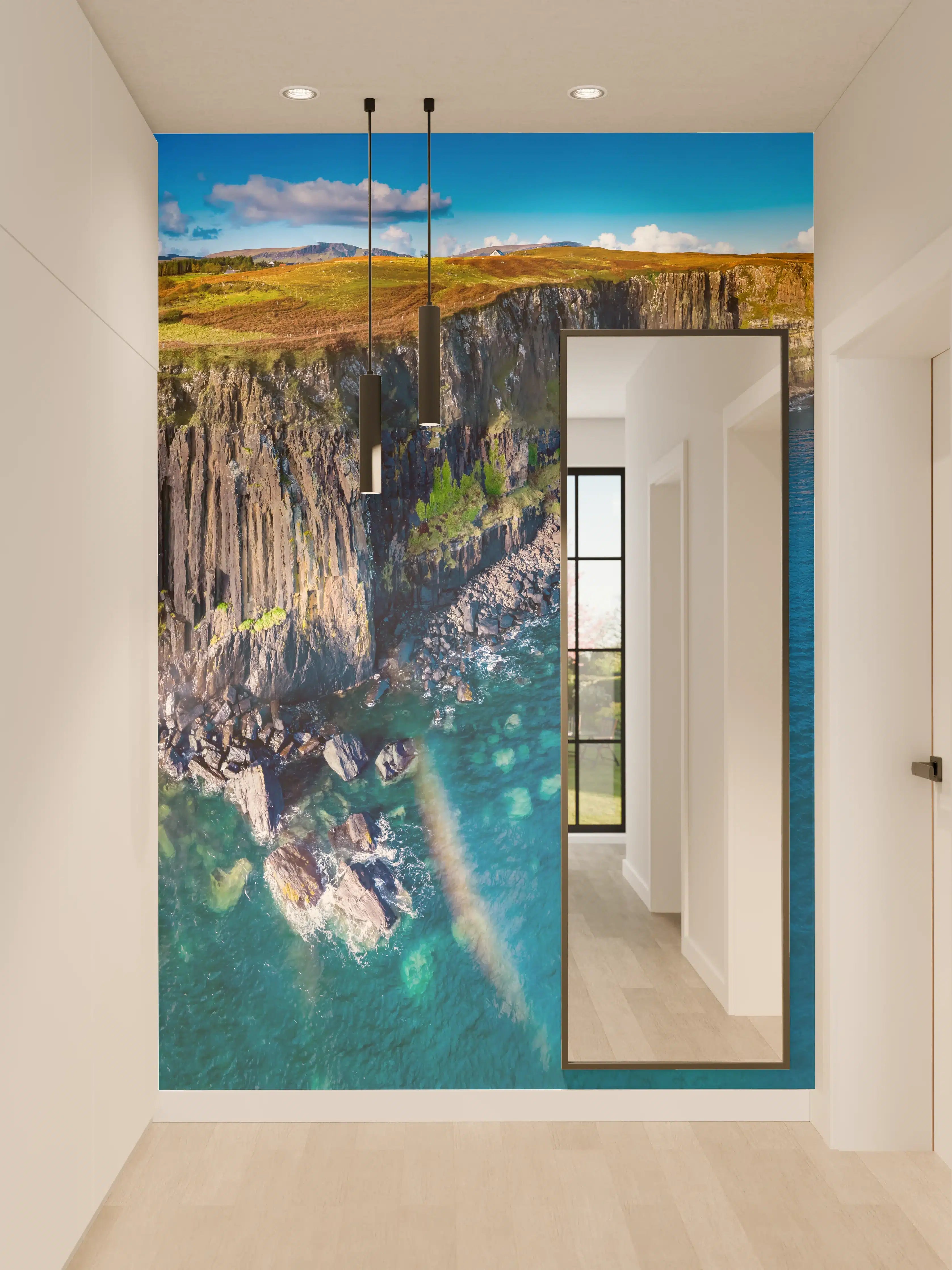 Wandverkleidung Flur - Klippen von Staffin - Schottland